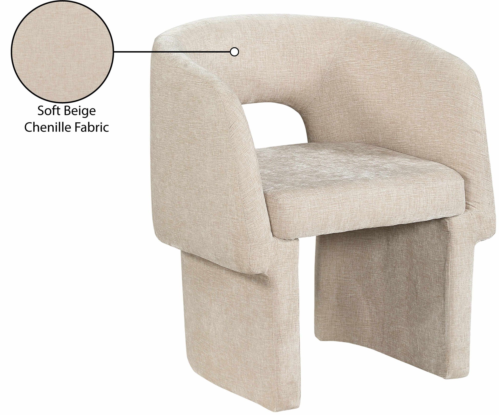 Emmet - Chenille Dining Chair / Accent Chair