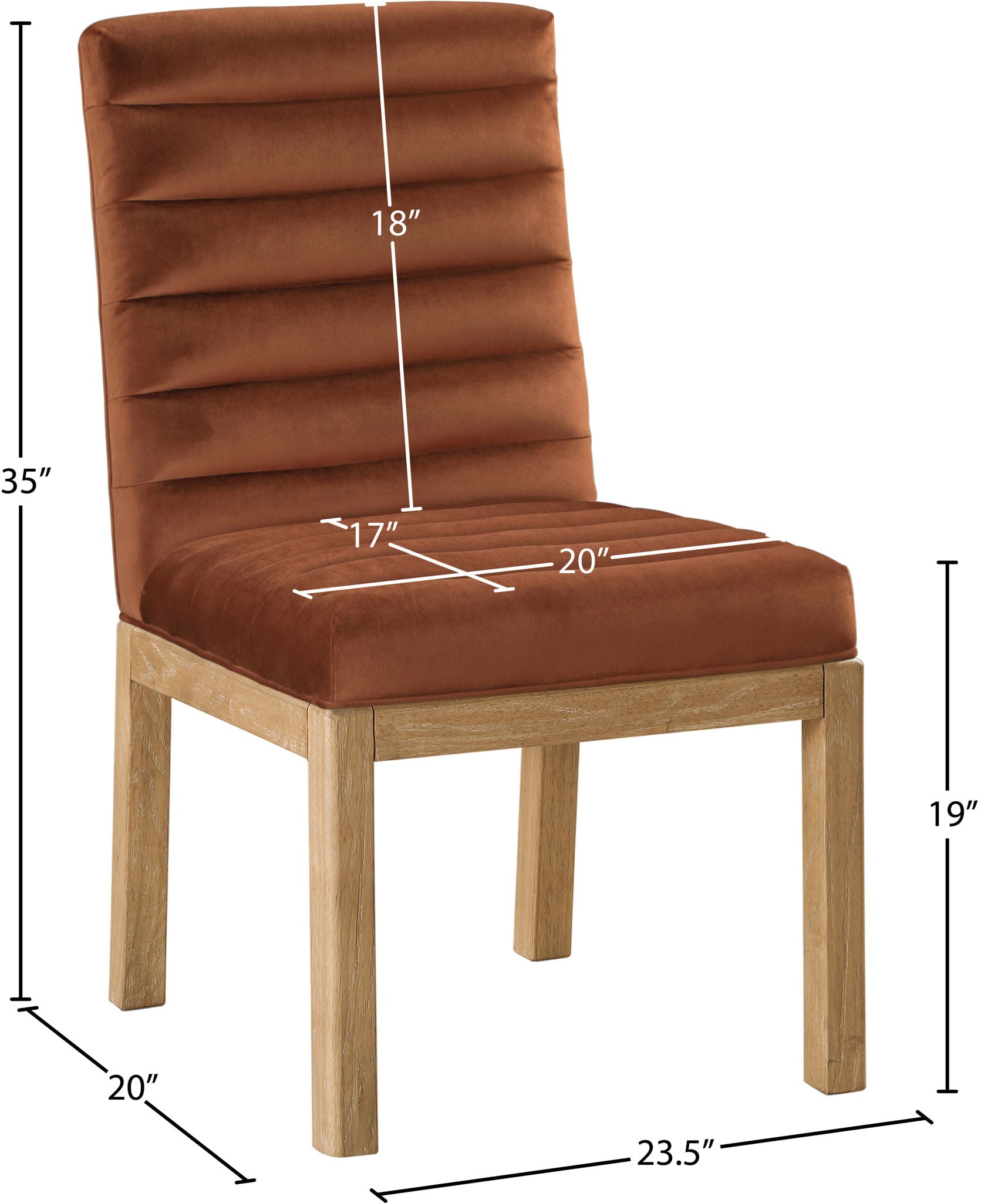 Evelyn - Dining Chair With Natural Legs