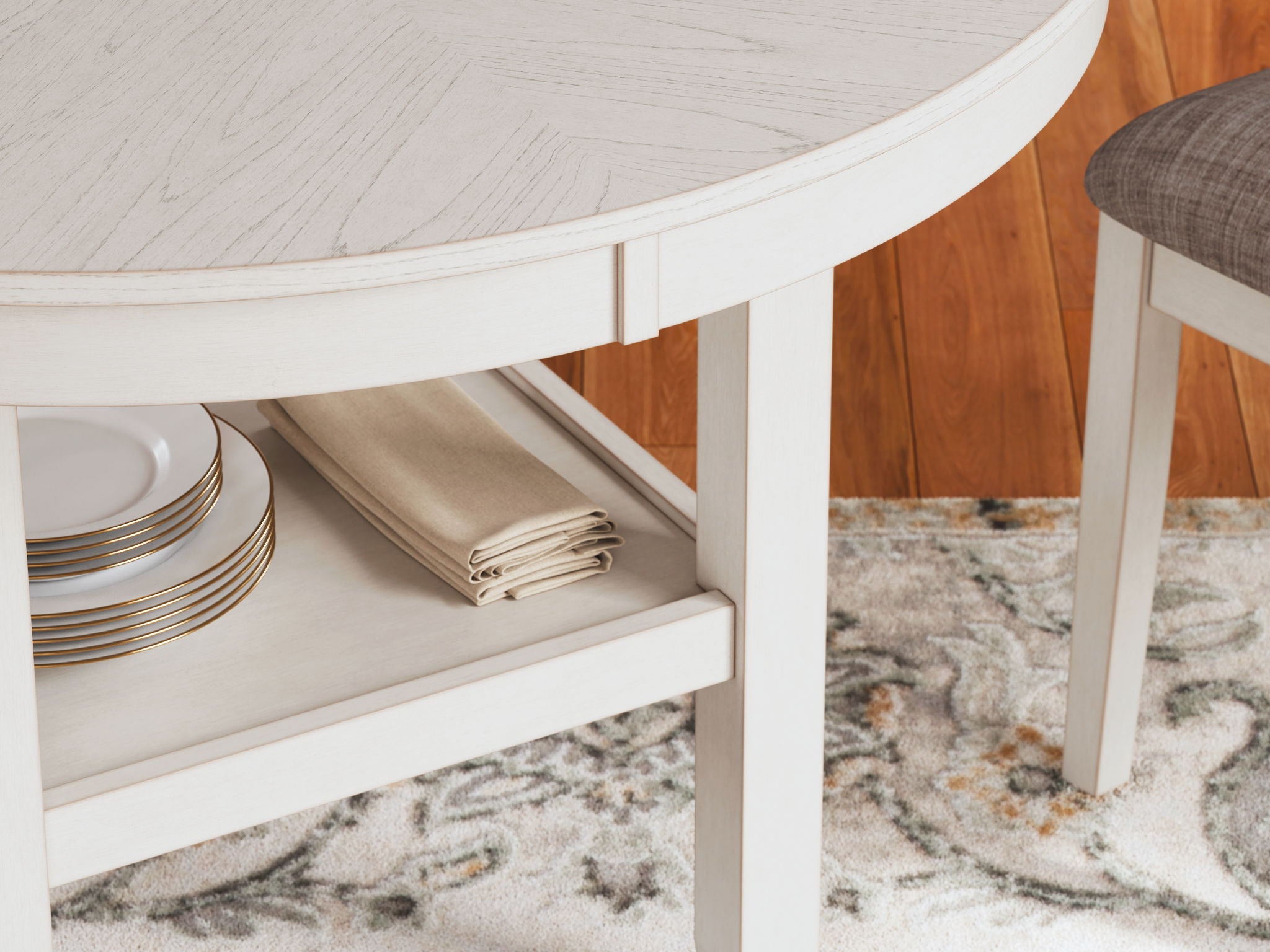 Erinberg - Dining Room Table Set (Set of 5) - Antique White