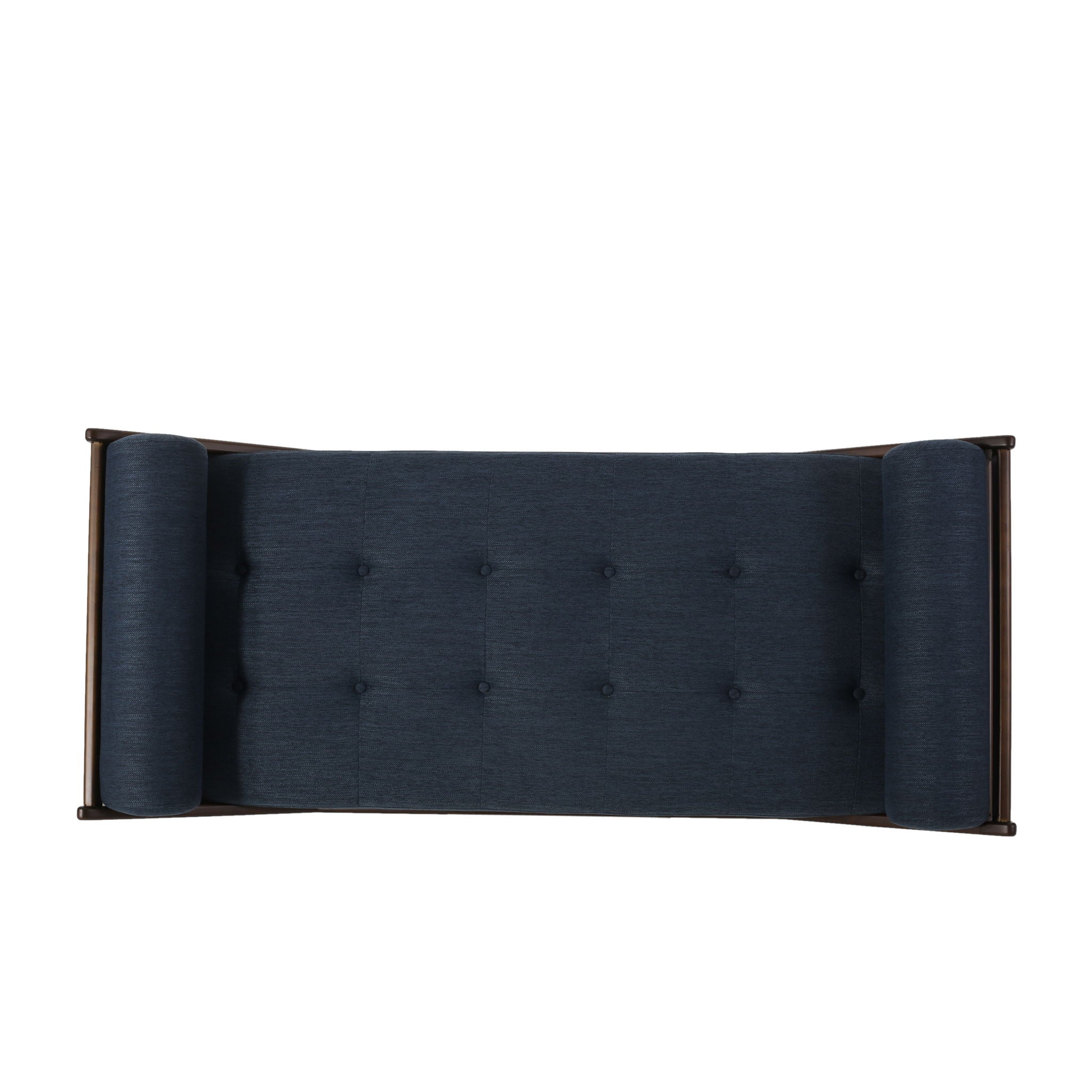 Chic Contemporary Chaise Lounge With Button Tufting And Bentwood Structure