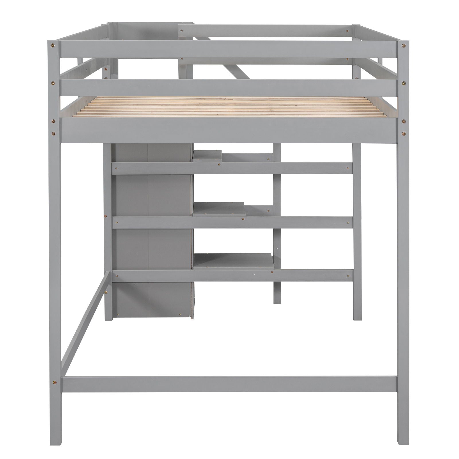 Loft Bed With Built In Storage Wardrobe And Staircase