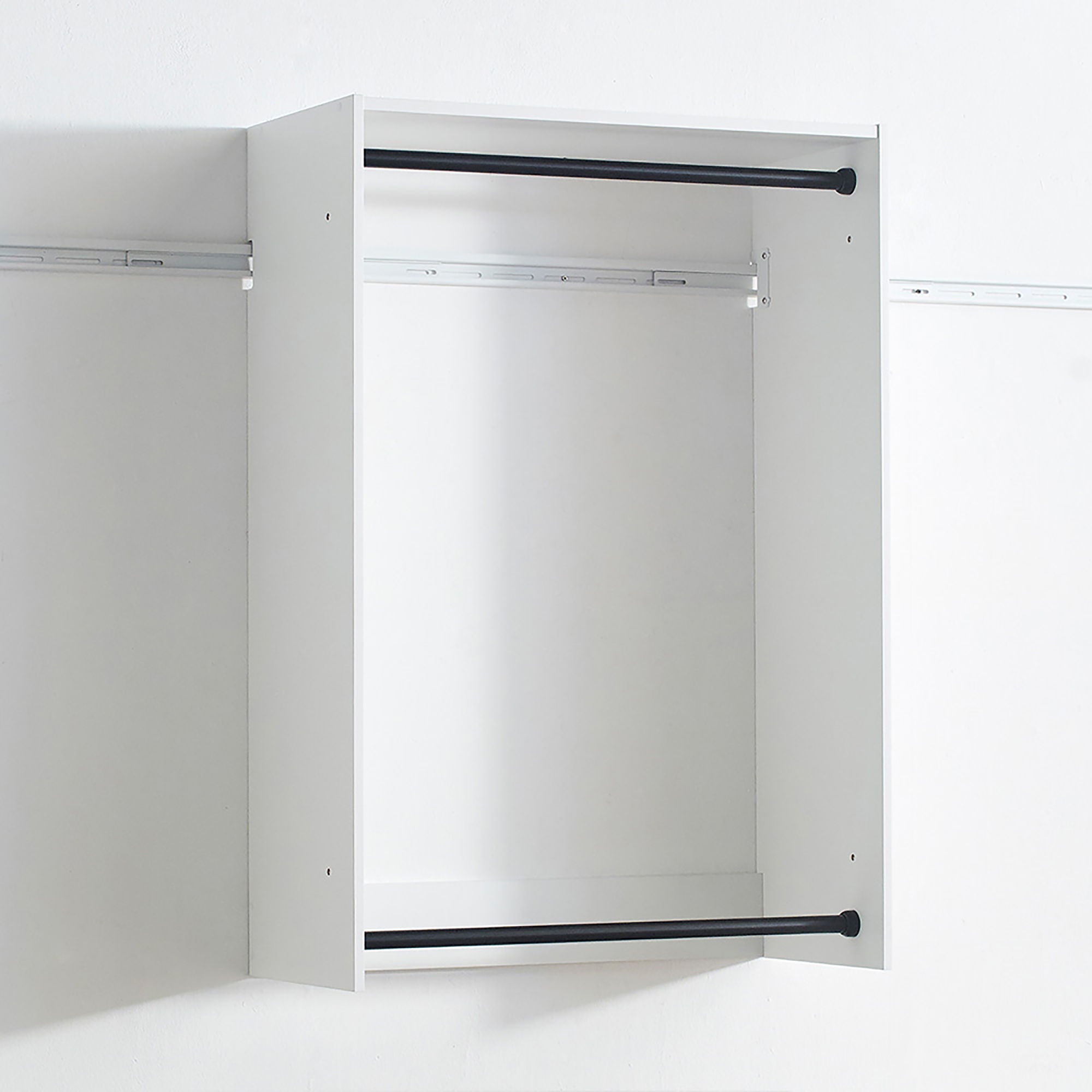 Devi - Wall Mounted Wood Closet System With Modular Units