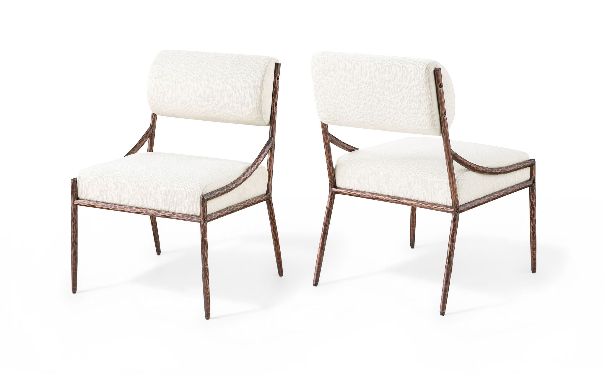 Bastille - Upholstered Dining Side Chair (Set of 2) - Bronze Frame