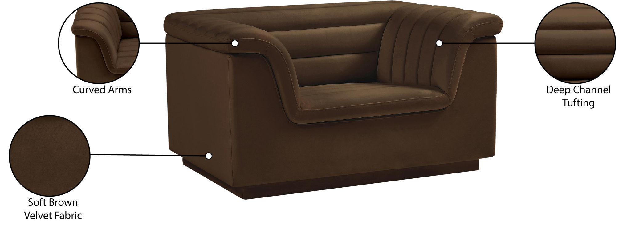 Cascade - Velvet Chair