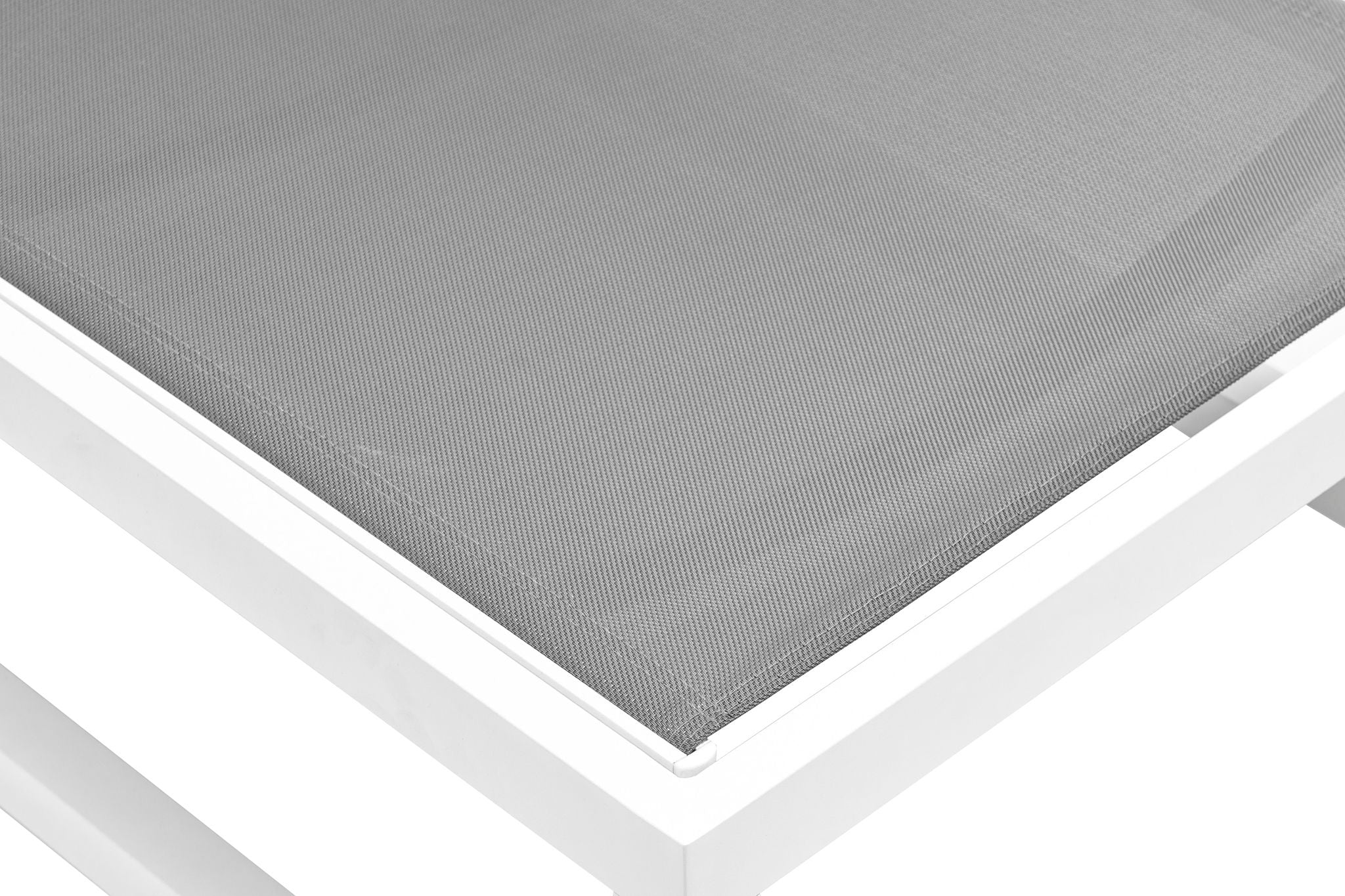 Maldives - Water Resistant Outdoor Patio Adjustable Sun Chaise Lounge Chair With White Base