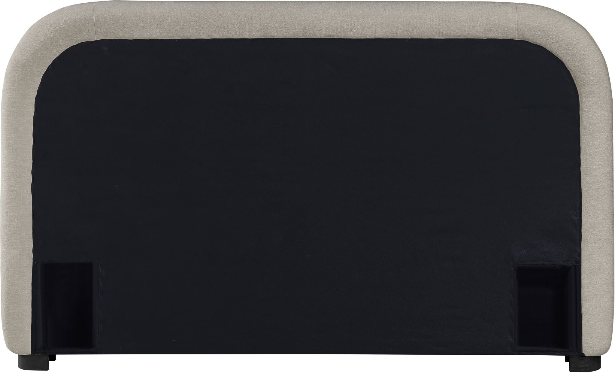 Vaughn - Chenille Bed With Black Base