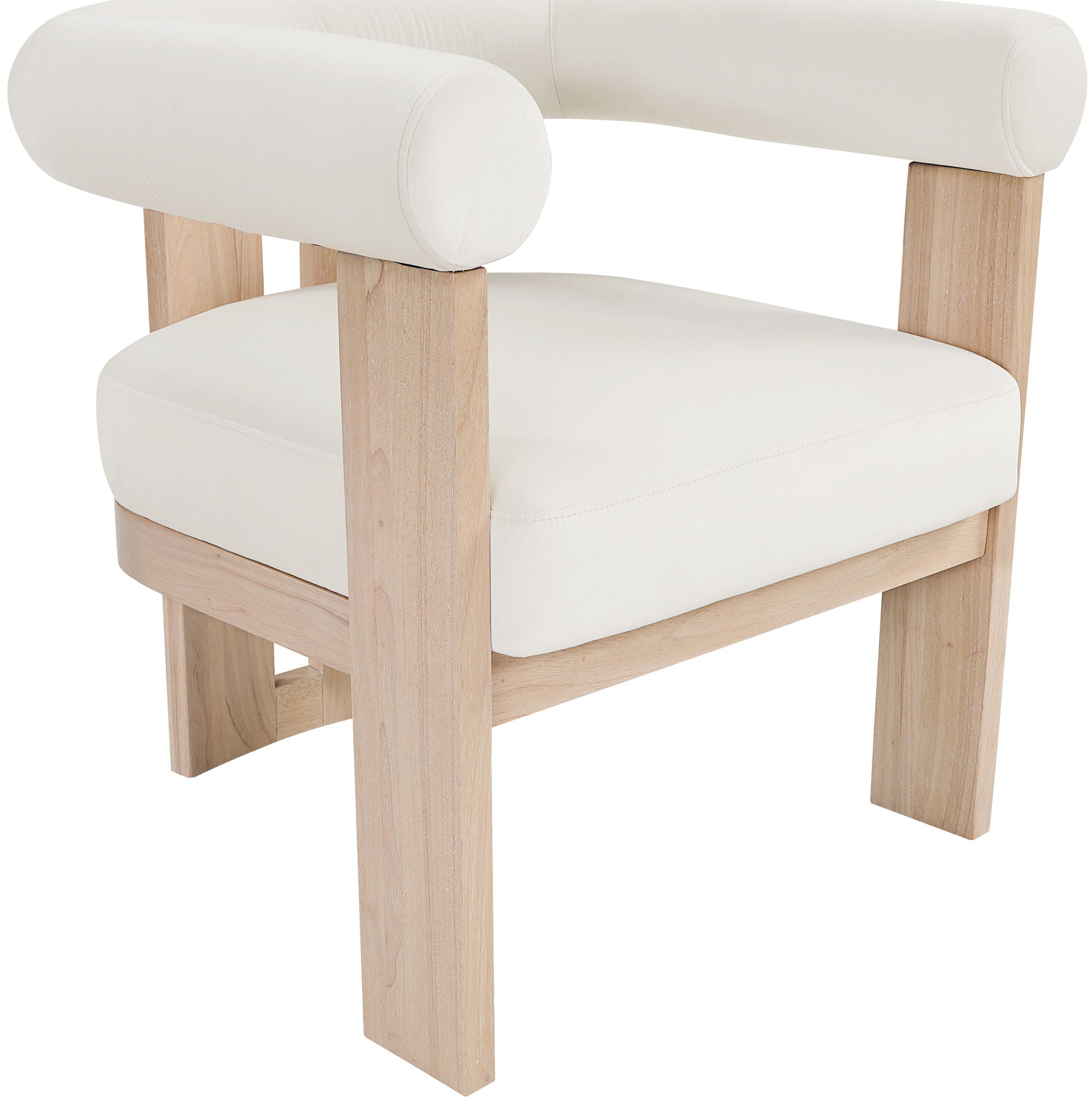 Arienzo - Performance Fabric Upholstered Accent Chair - Natural Base