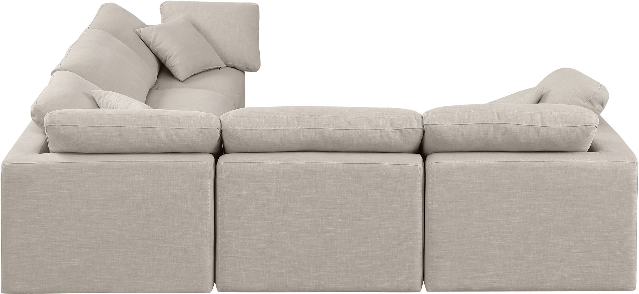 Indulge - Linen 5 Piece Modular Corner Sectional