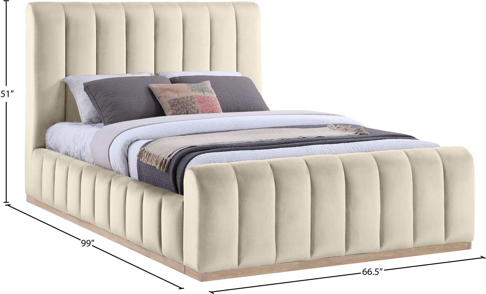 Amara - Velvet Bed