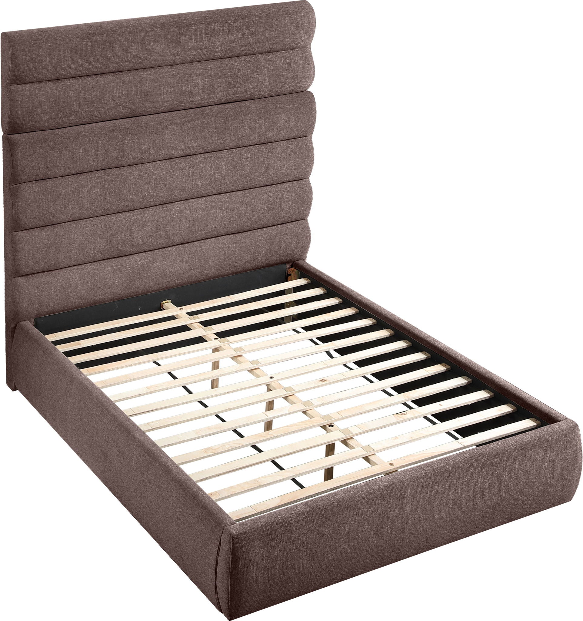 Adam - Linen Fabric Bed With 70.5" Headboard