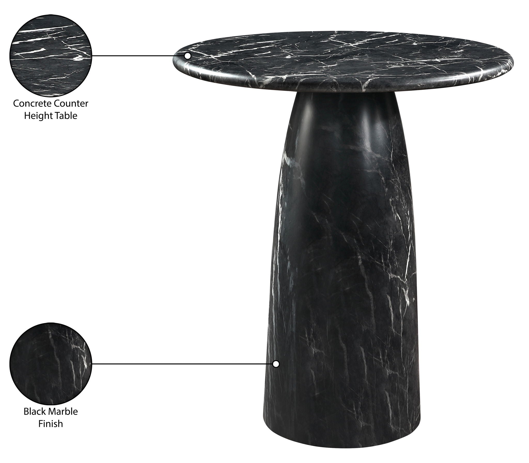 Cosenza - Concrete Indoor / Outdoor Counter Height Table