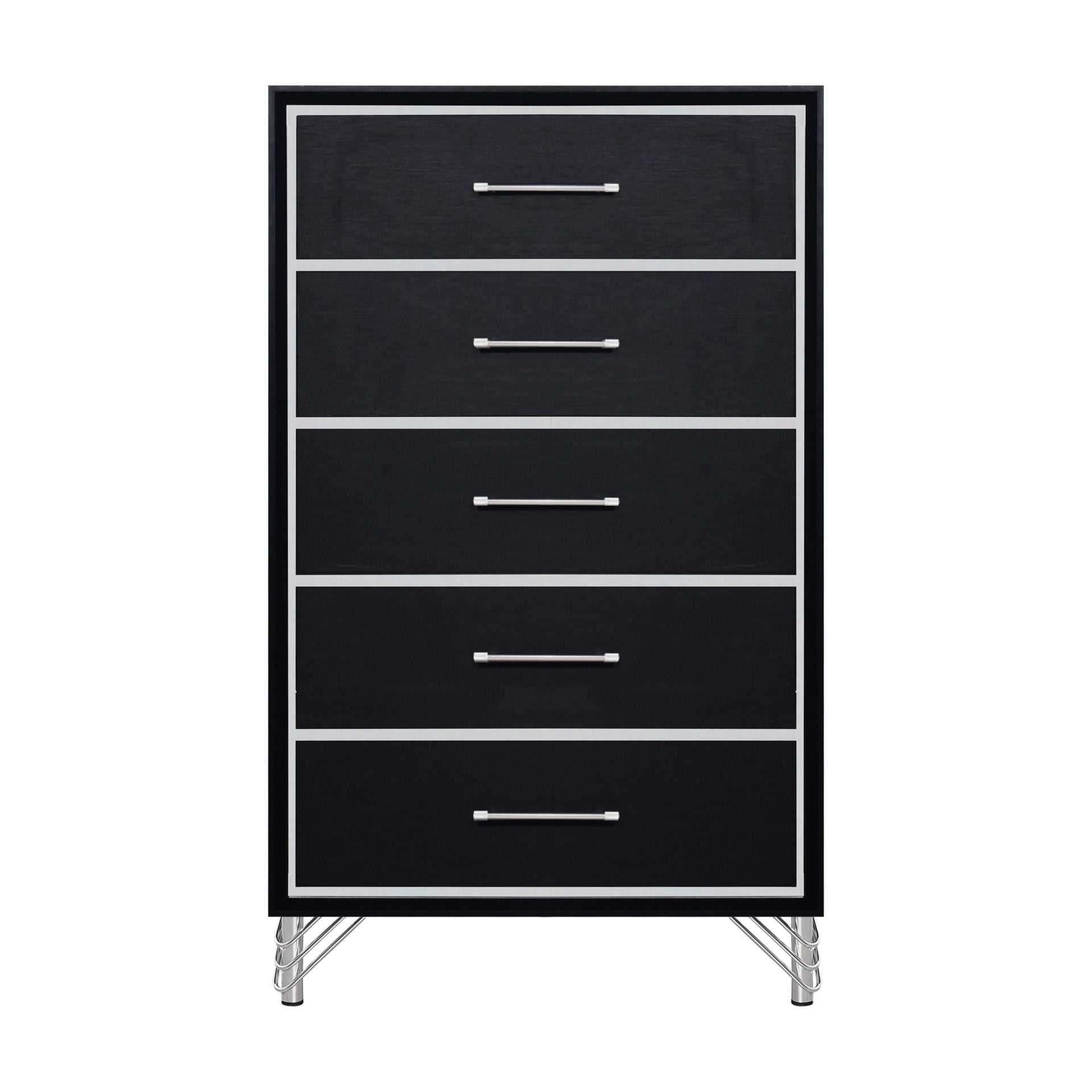Ava - 5 Drawer Chest - Ebony