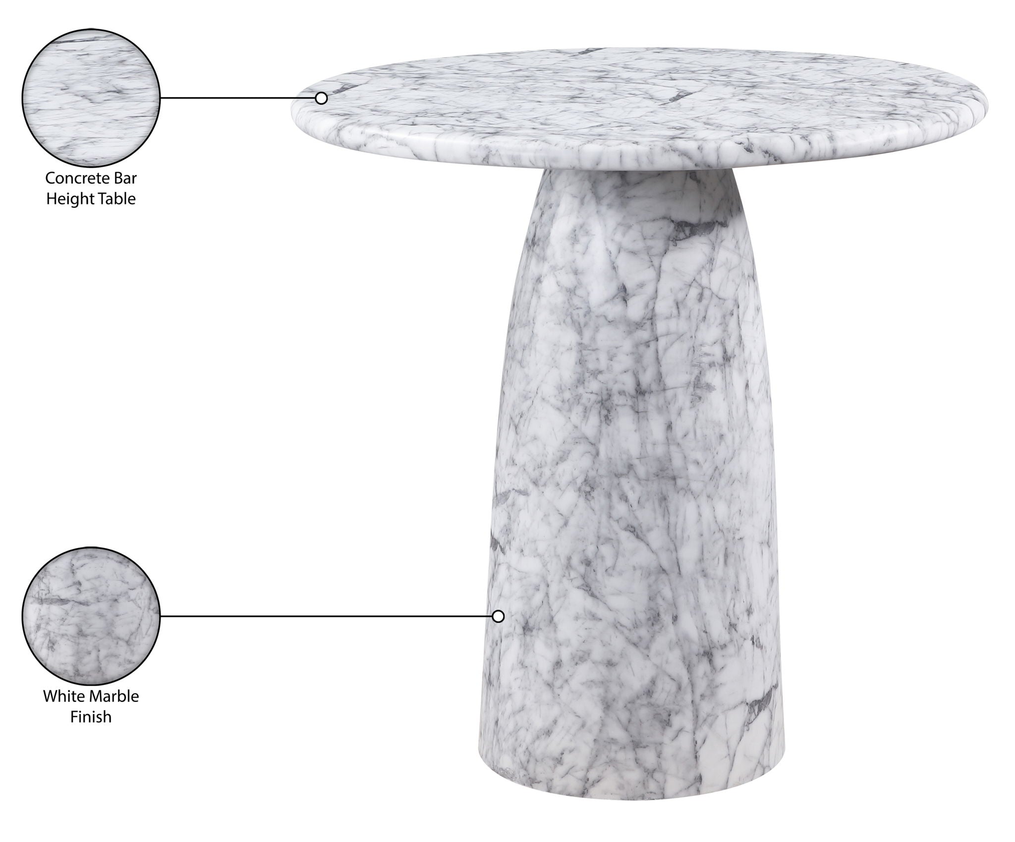 Cosenza - Concrete Indoor / Outdoor Bar Table