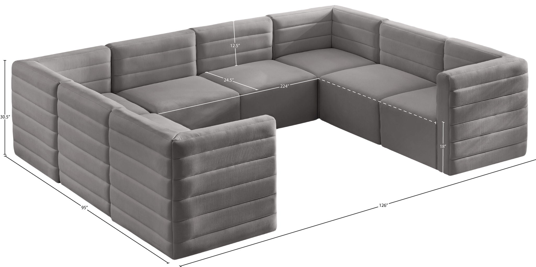 Quincy - 8 Piece  Modular Sectional