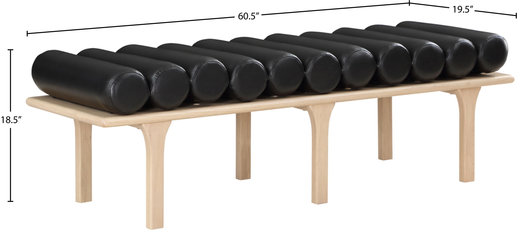 Landon - Bench With Natural Base