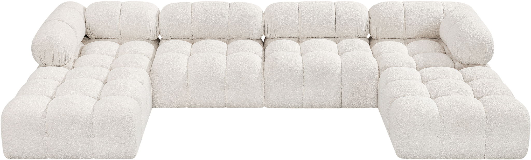 Ames - 6 Piece Fabric Modular U-Shaped Sectional