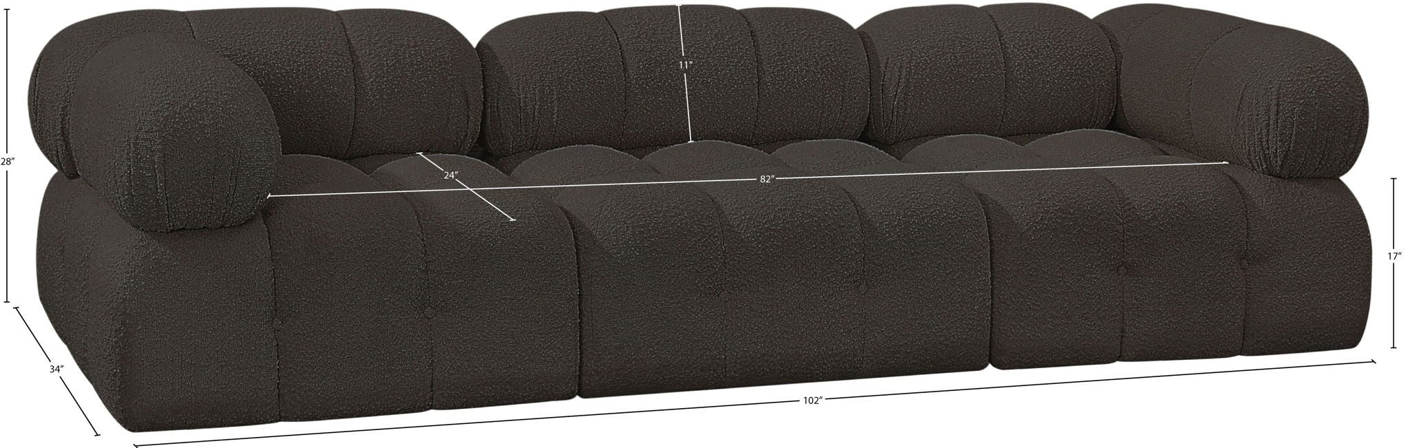 Ames - 3 Seat Modular Sofa