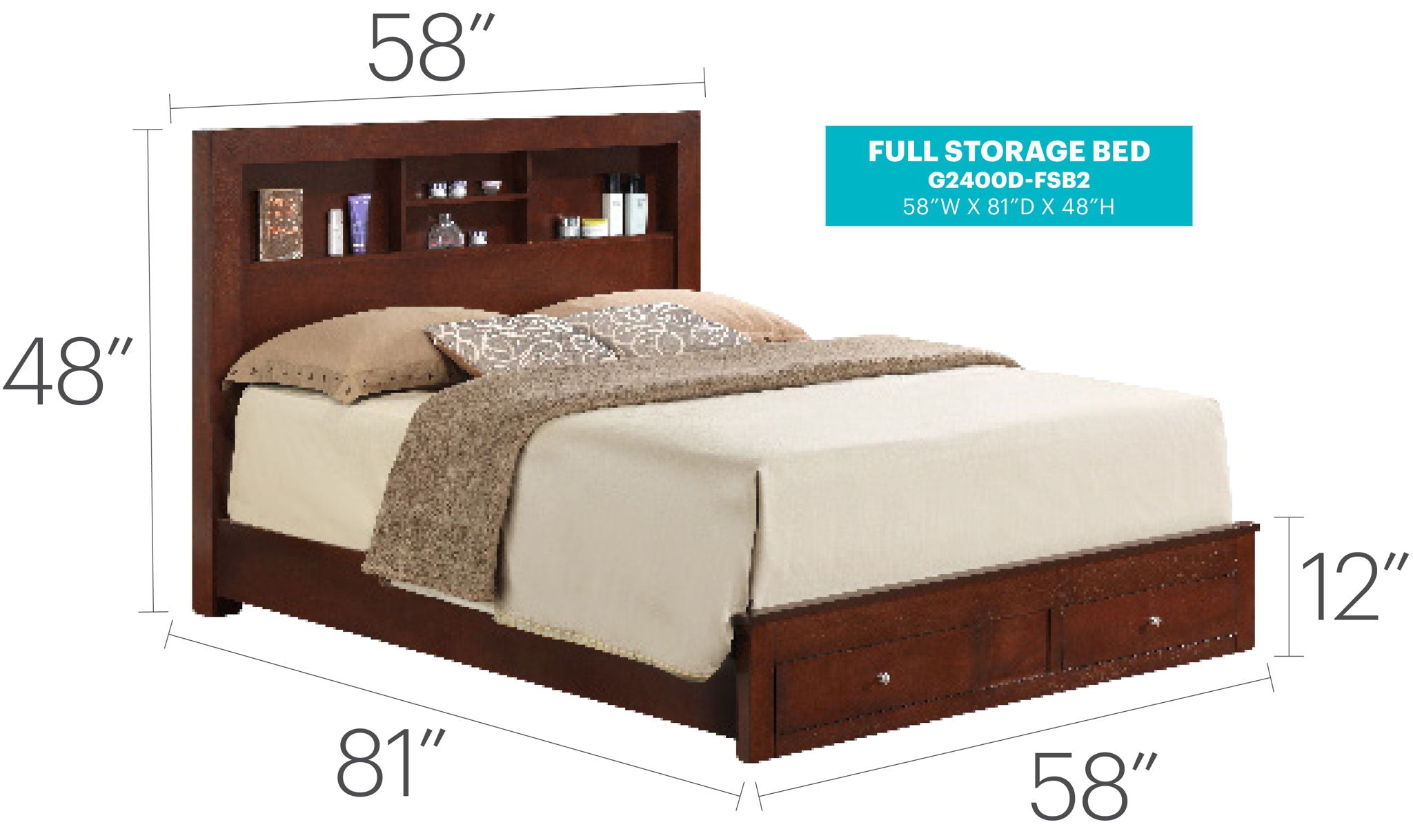 Stylish Storage Bed For Modern Spaces