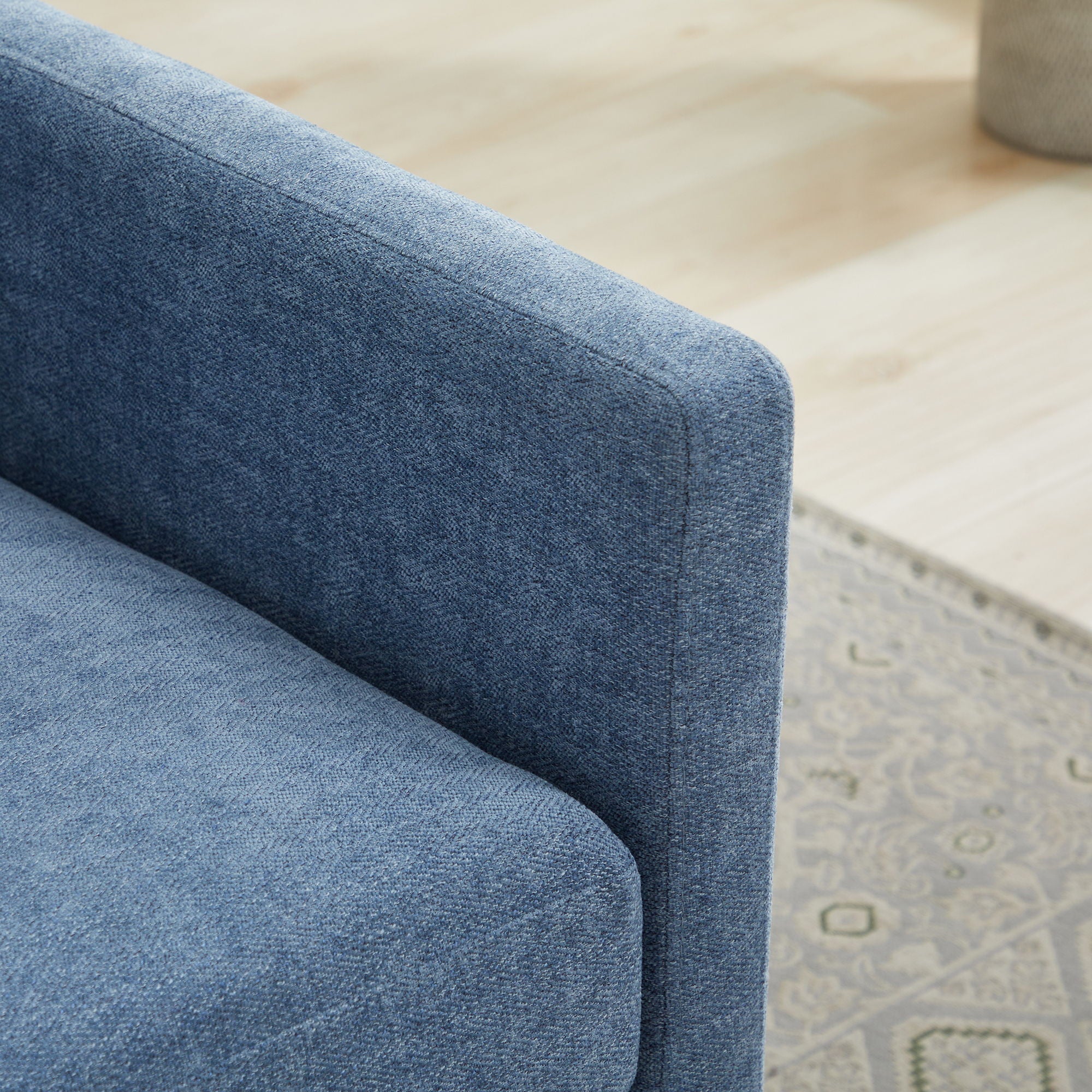Square Upholstered Swivel Accent Chair