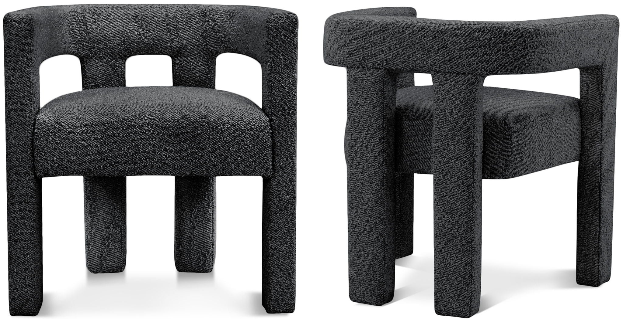 Athena - Boucle Fabric Dining Chair