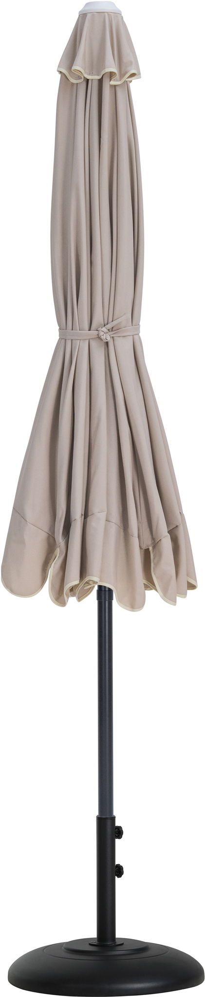 Amalfi - Patio Umbrella - Black Base / Black Pole