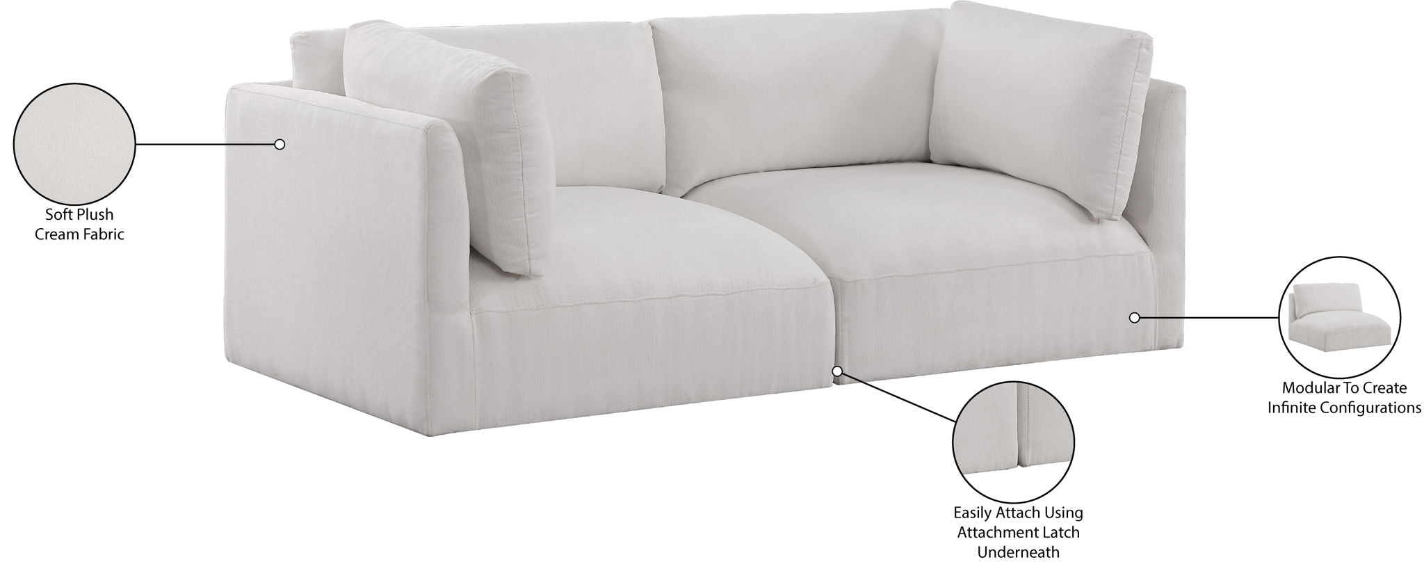 Ease - 2 Seat Modular Sofa