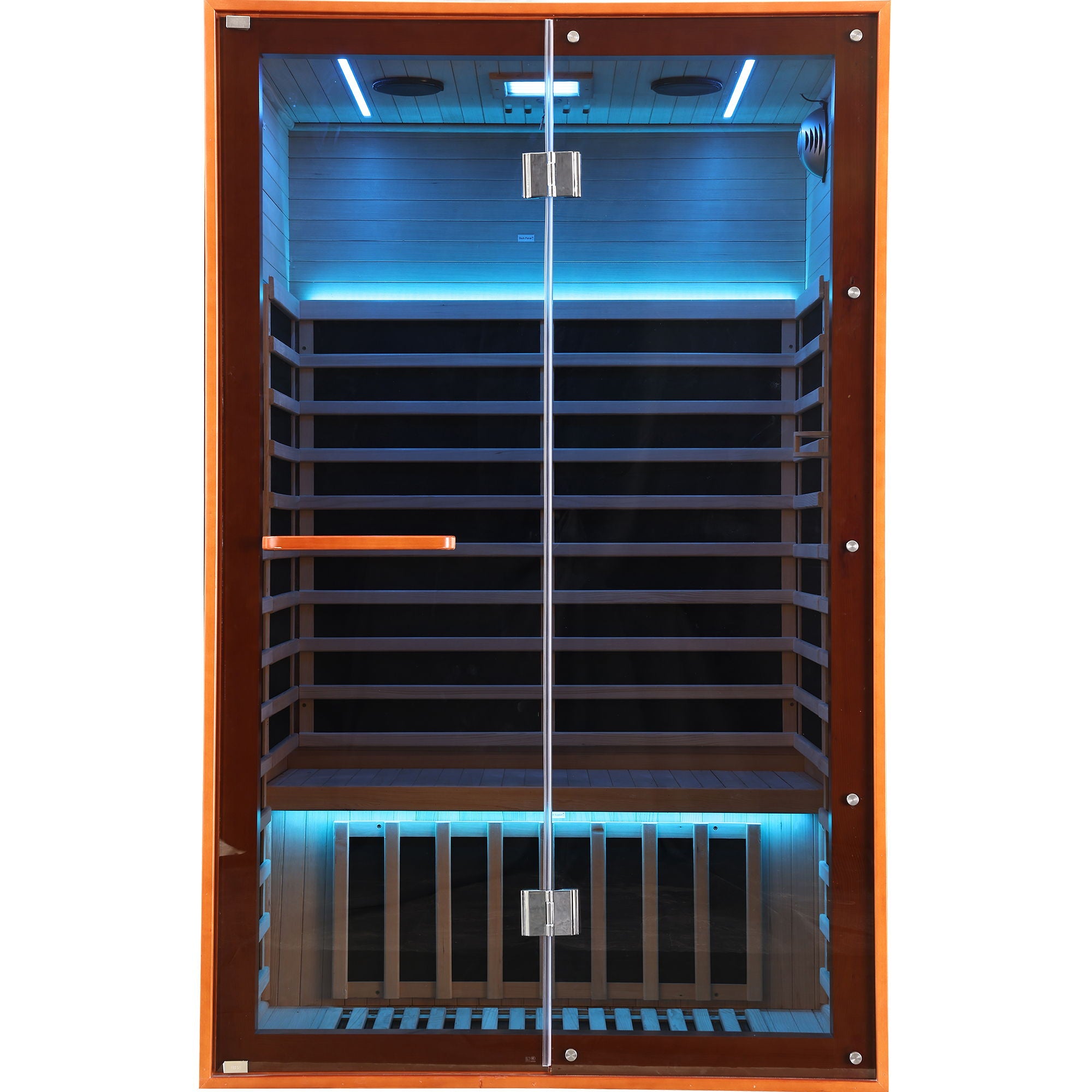 Double Sauna Room With Carbon Heating Plates - American White Oak