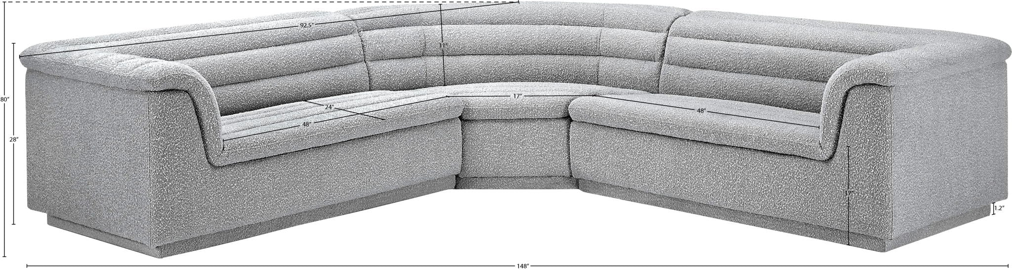 Cascade - Boucle Modular Sectional