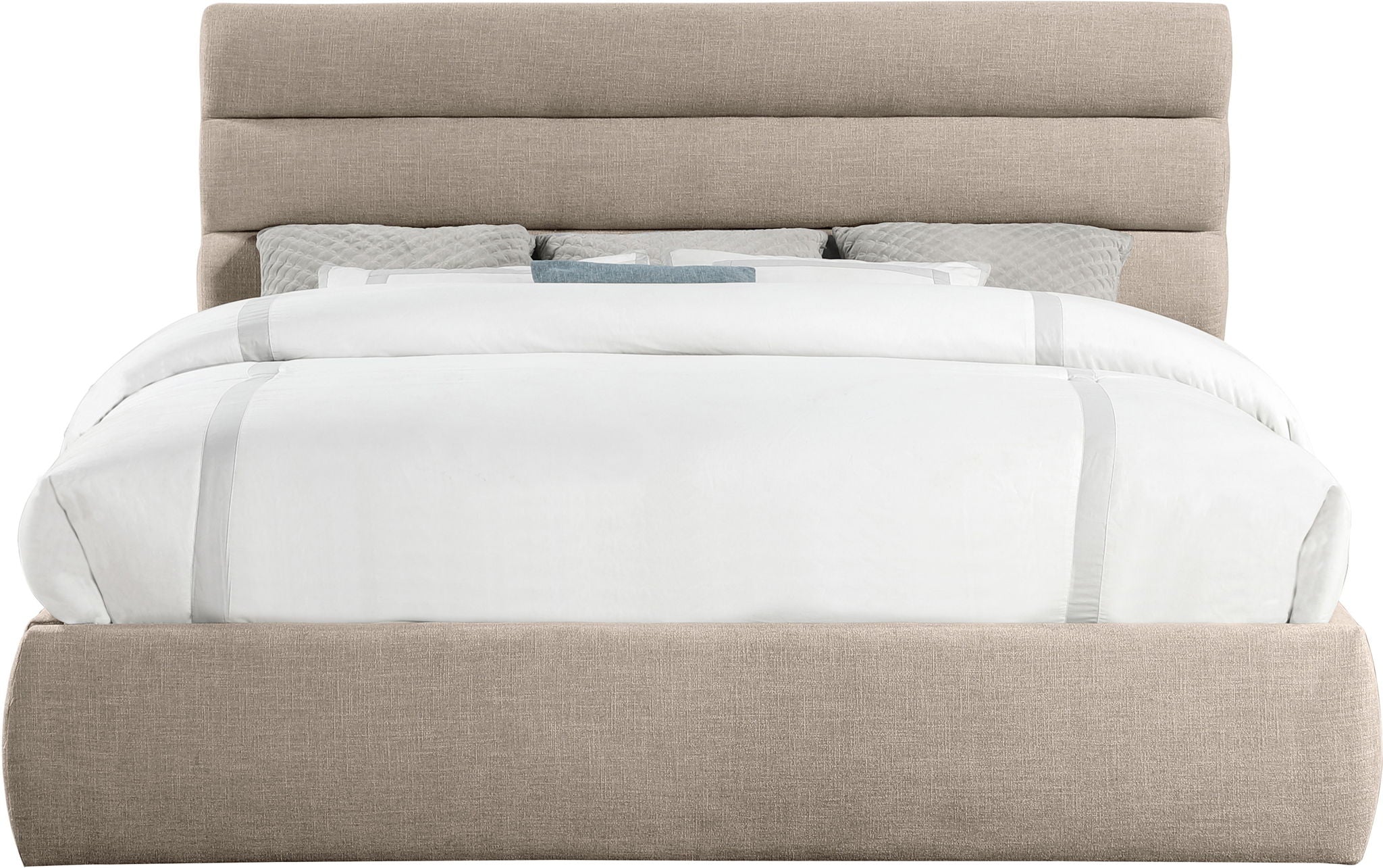 Adam - Linen Fabric Bed With 52" Headboard
