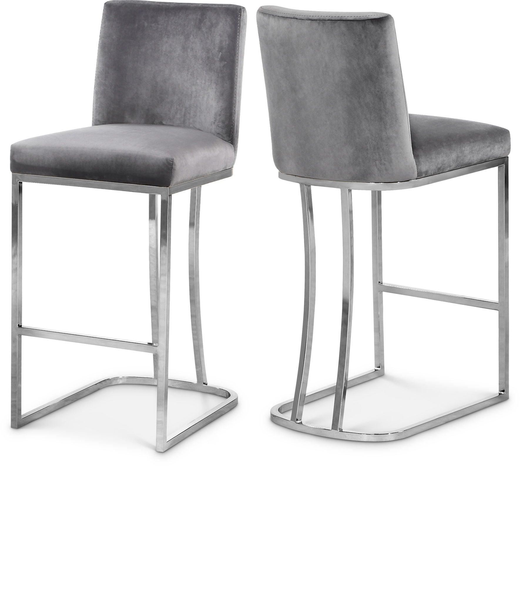 Heidi - Stool with Chrome Legs