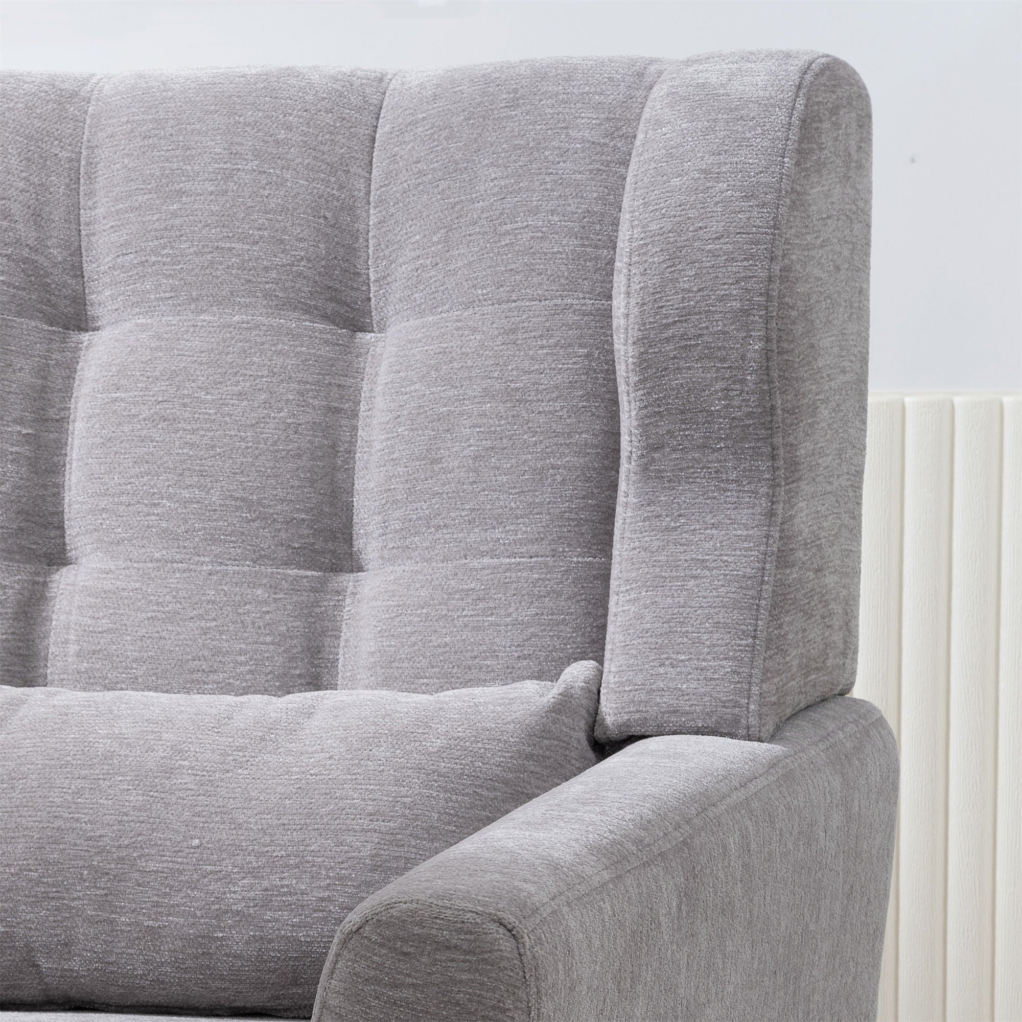 Modern Accent Chair, Arm Chairs For Living Room, Upholstered Mordern Armchair, Comfy Soft Padded Lounge Chair In Small Space, Bedroom, With Pillow, Solid Wood Leg