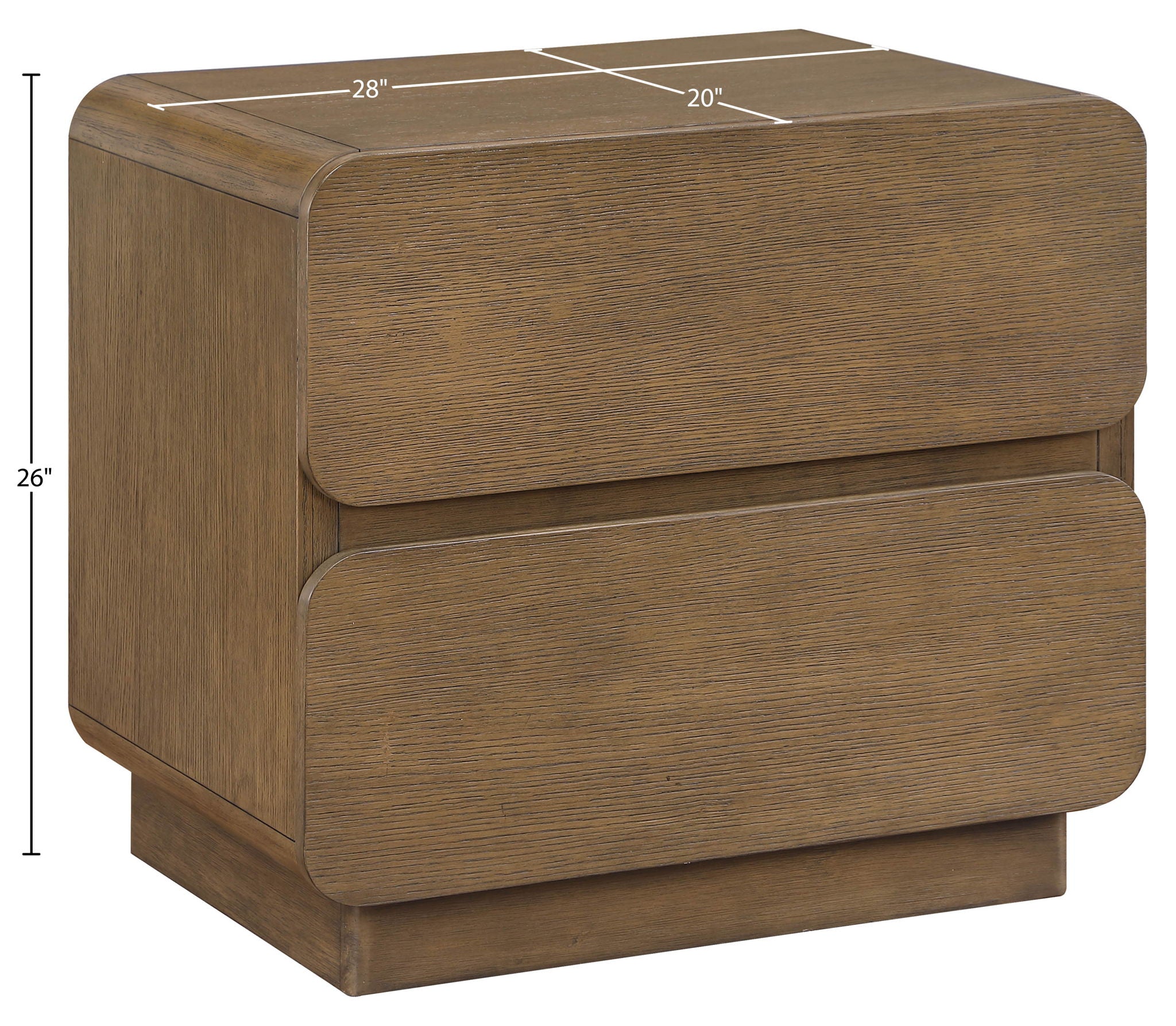 Adagio - Solid Wood And Oak Veneer Nightstand
