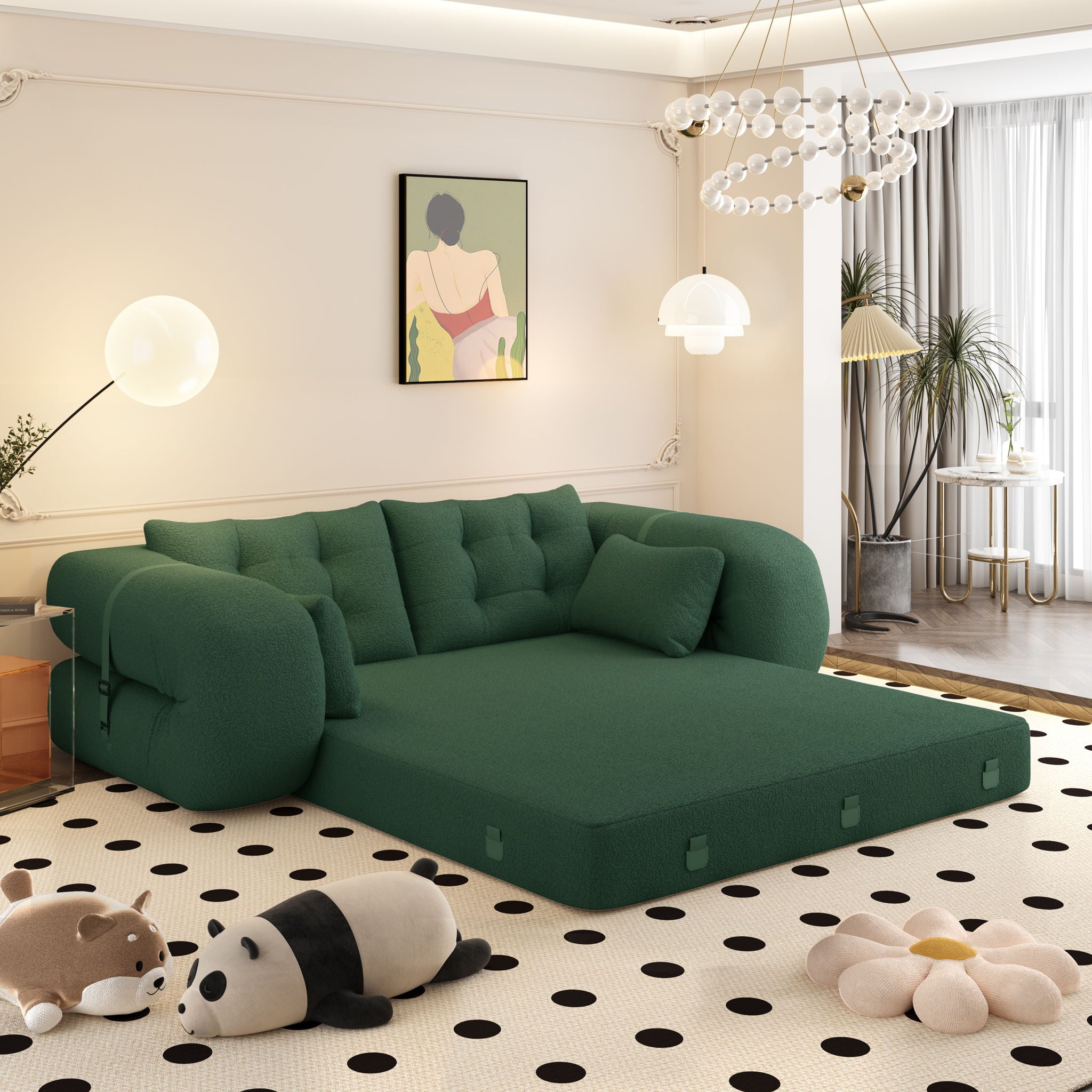 Human Dog Bed, Multi Functional Foldable Sofa Bed, 3 In 1