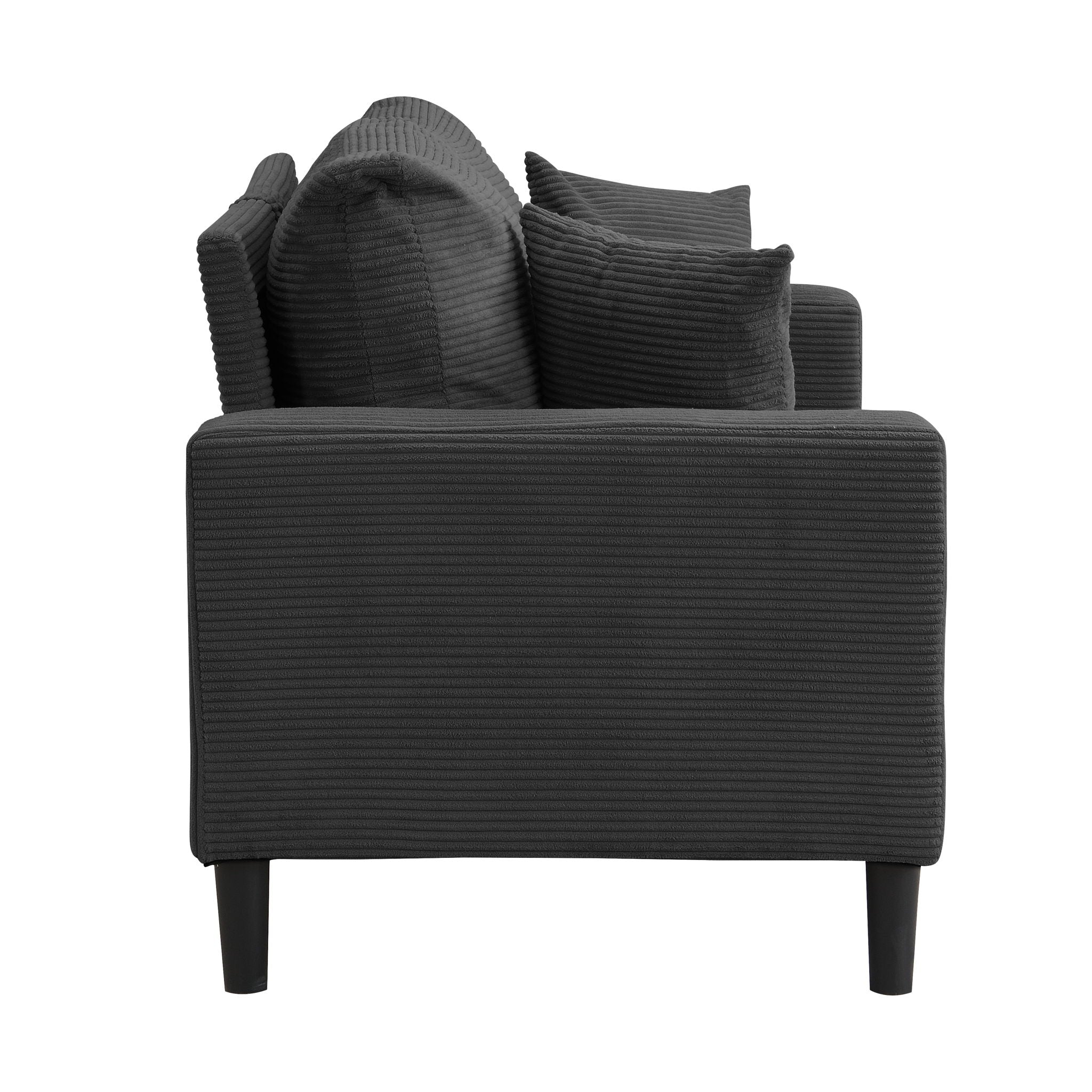 Modern Upholstered 2 Piece Sofa Set With 3 Seater And 2 Seater
