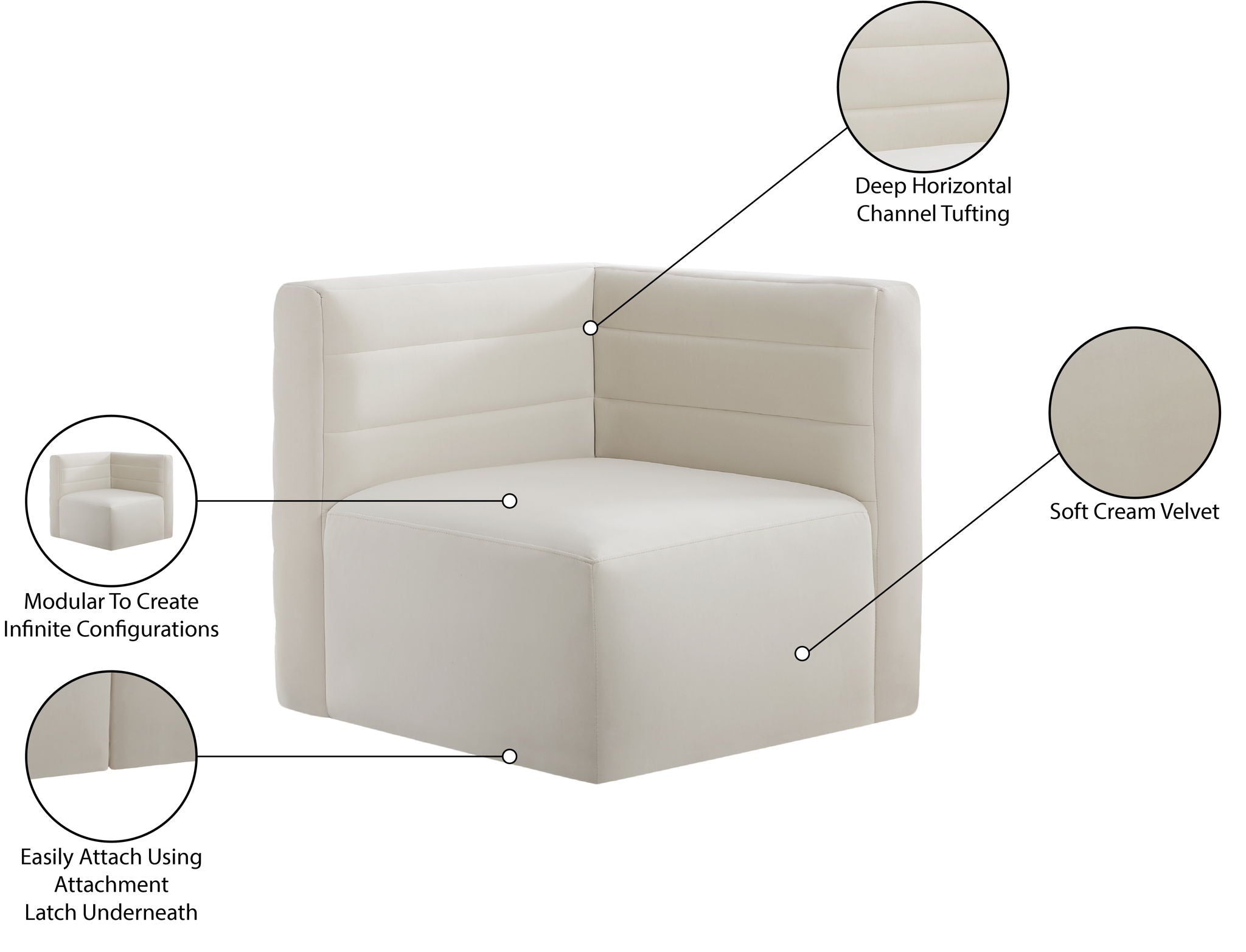 Quincy - Modular Corner Chair