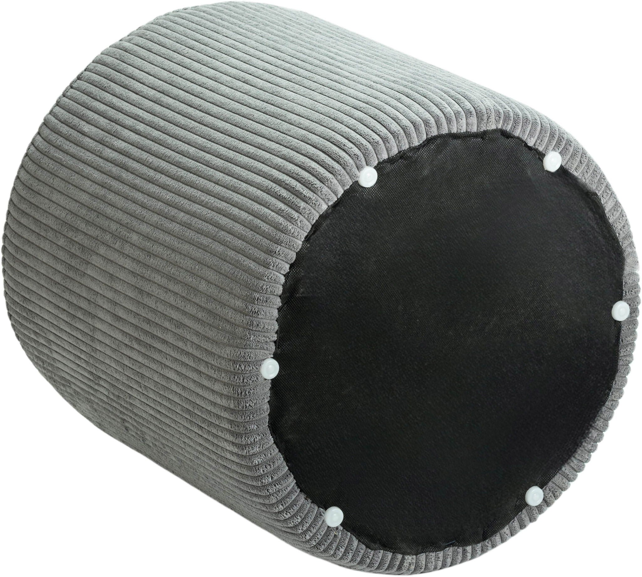 Roy - Round Microsuede Ottoman / Stool