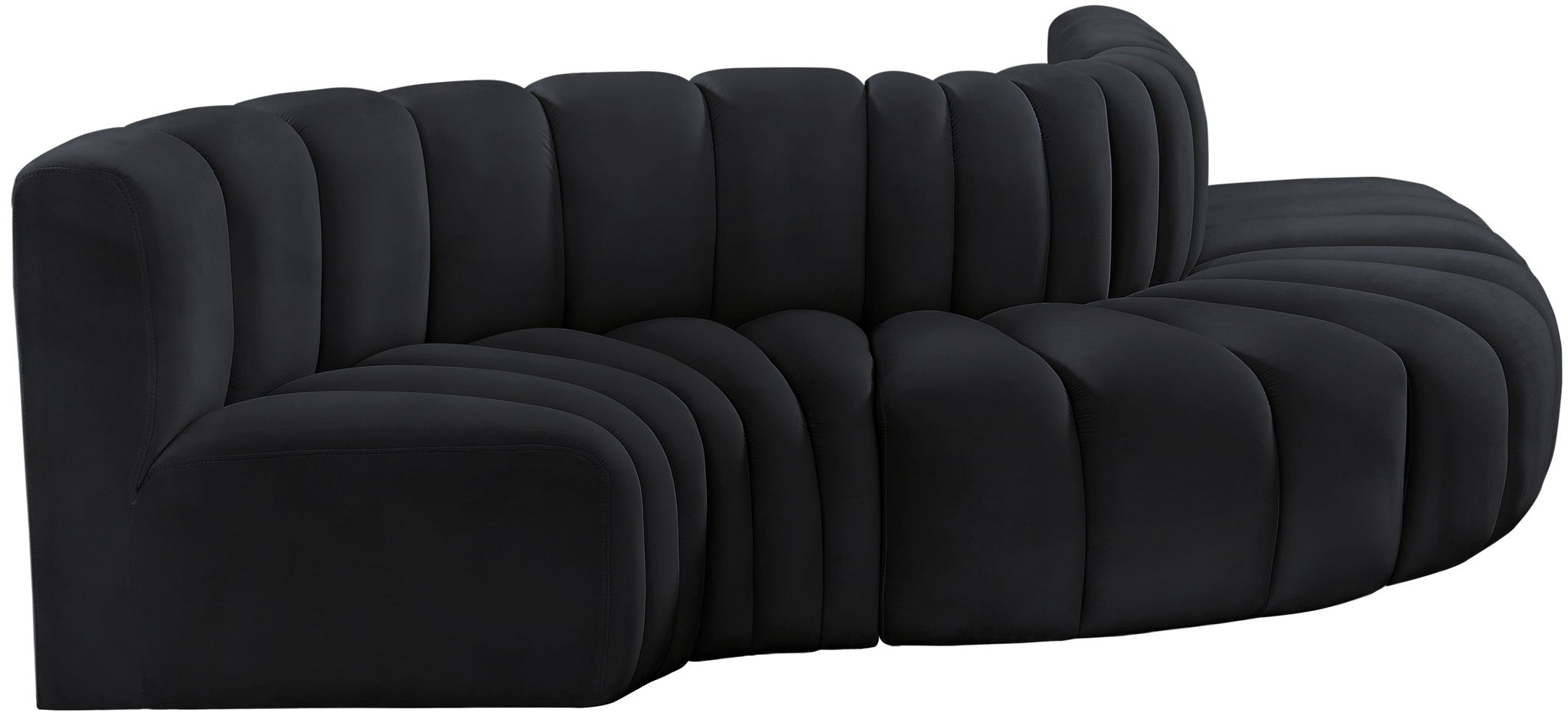 Arc - Velvet 5 Piece Modular Sofa