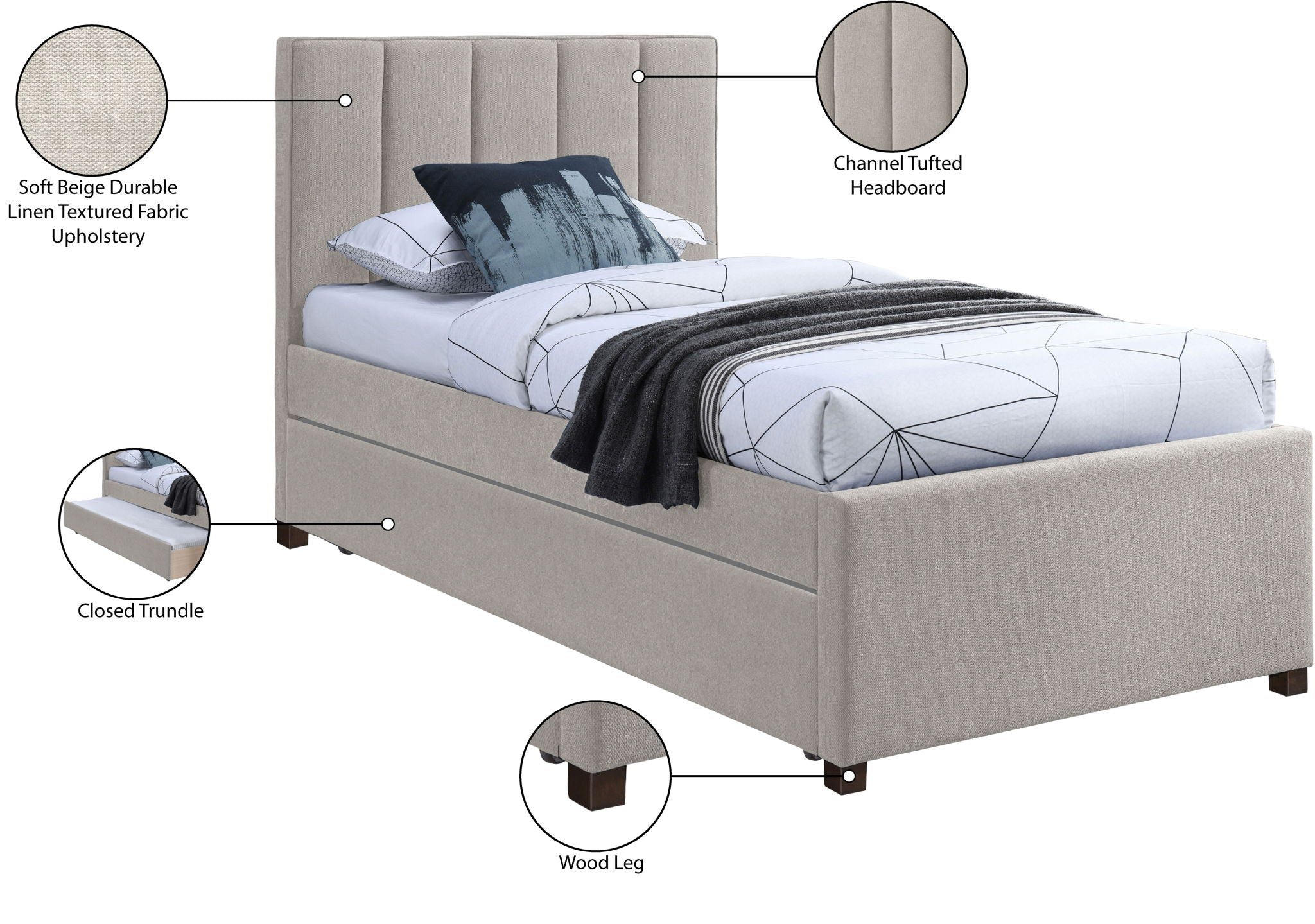 Harper - Twin Trundle Bed