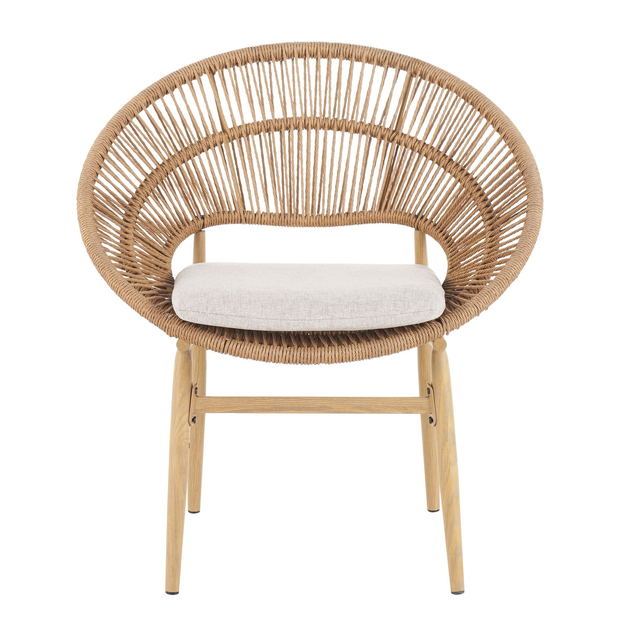 Cyril - Outdoor Papasan Style Dining Chair (Set of 2)