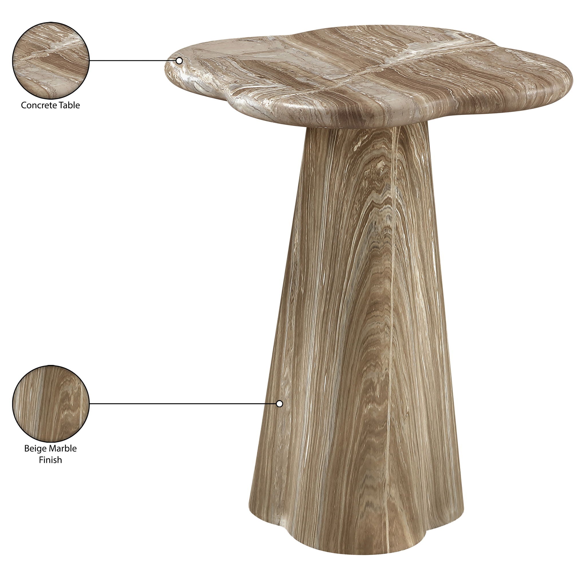 Nola - Concrete Indoor / Outdoor End Table