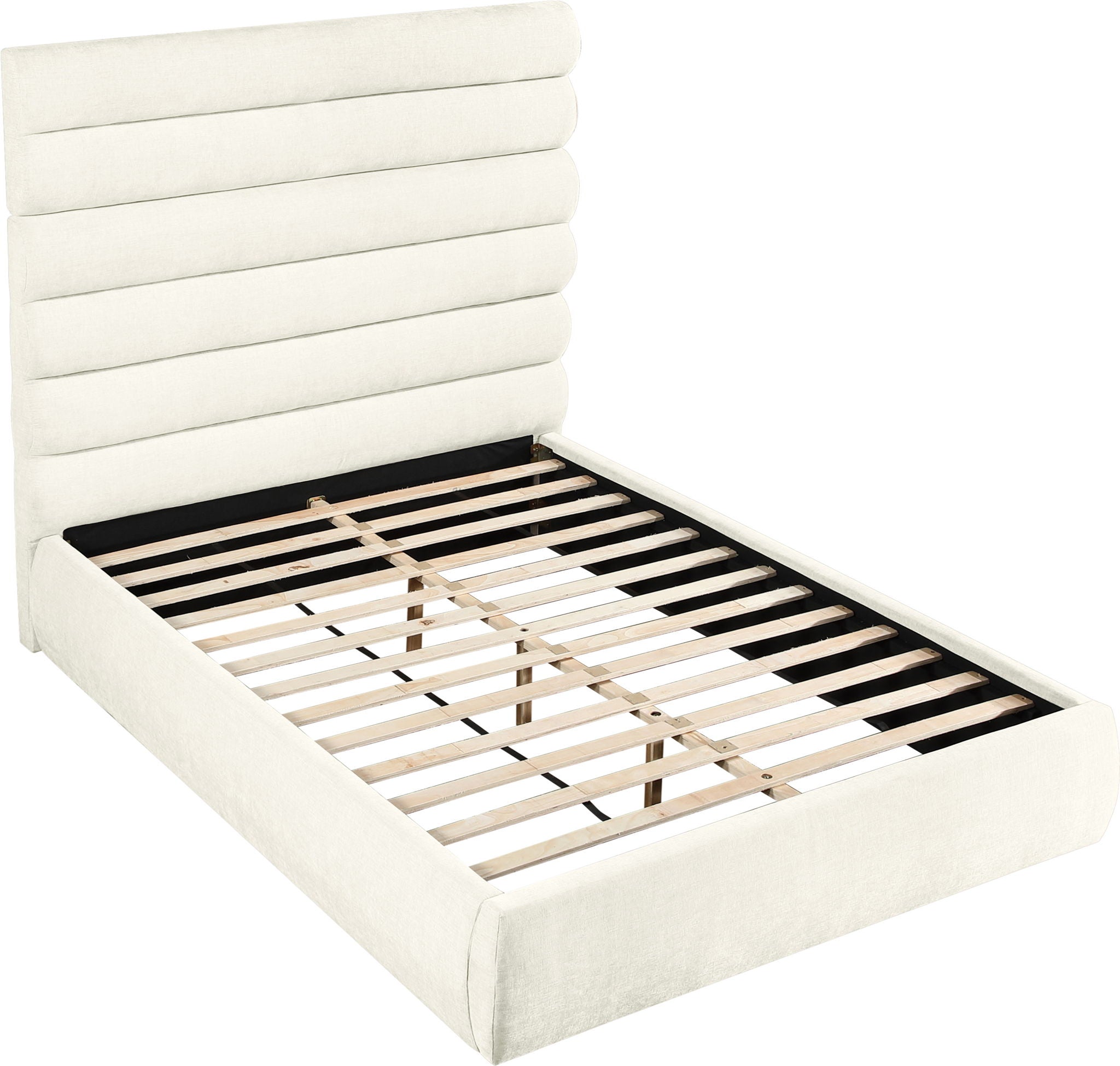 Adam - Chenille Fabric Bed With 70.5" Headboard