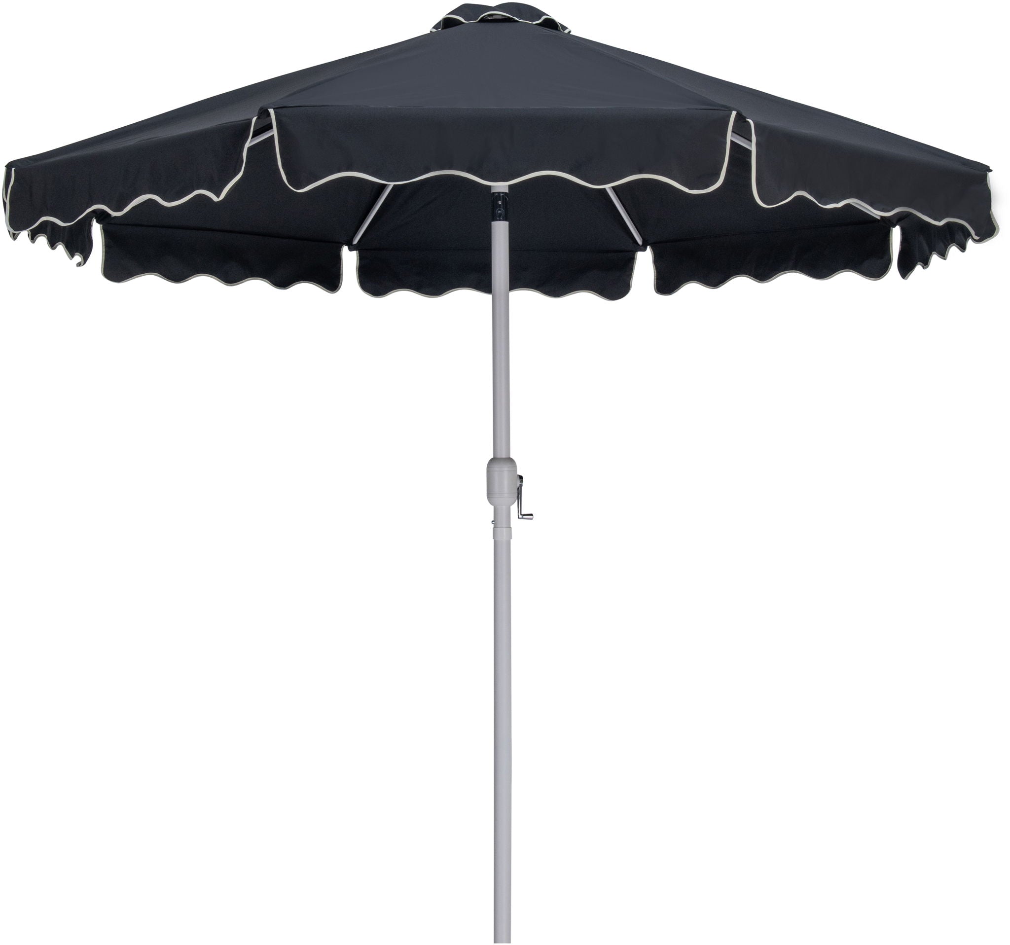 Amalfi - Patio Umbrella - Light Brown Base / White Pole