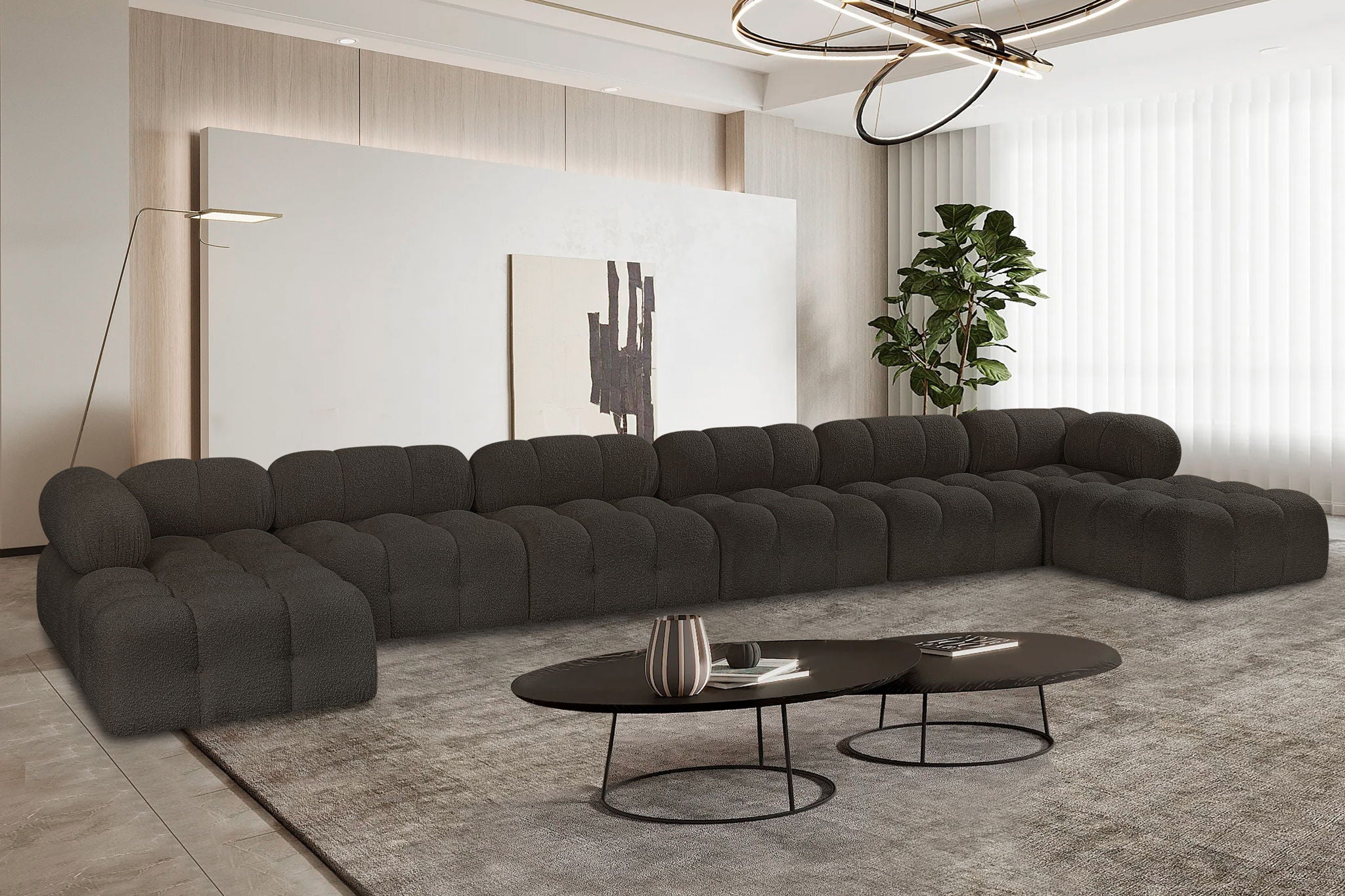 Ames - 8 Piece Fabric Modular Sectional