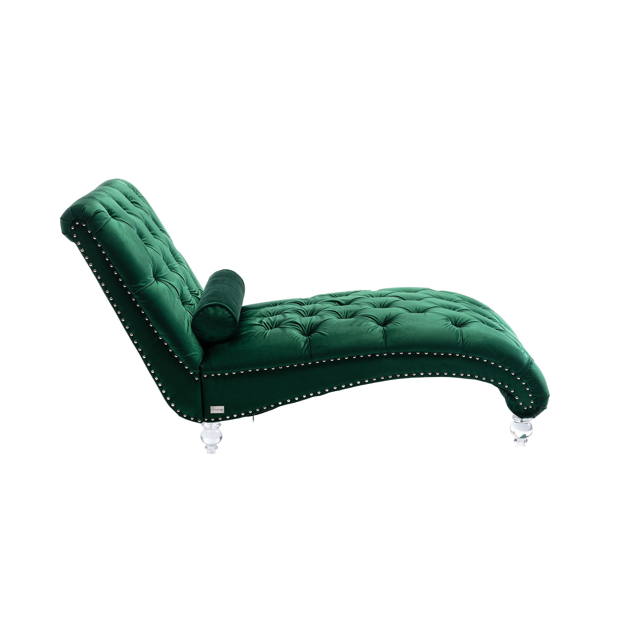 Chaise Lounge Indoor, Button Tufted Upholstered Chaise Lounge Chair With Pillow