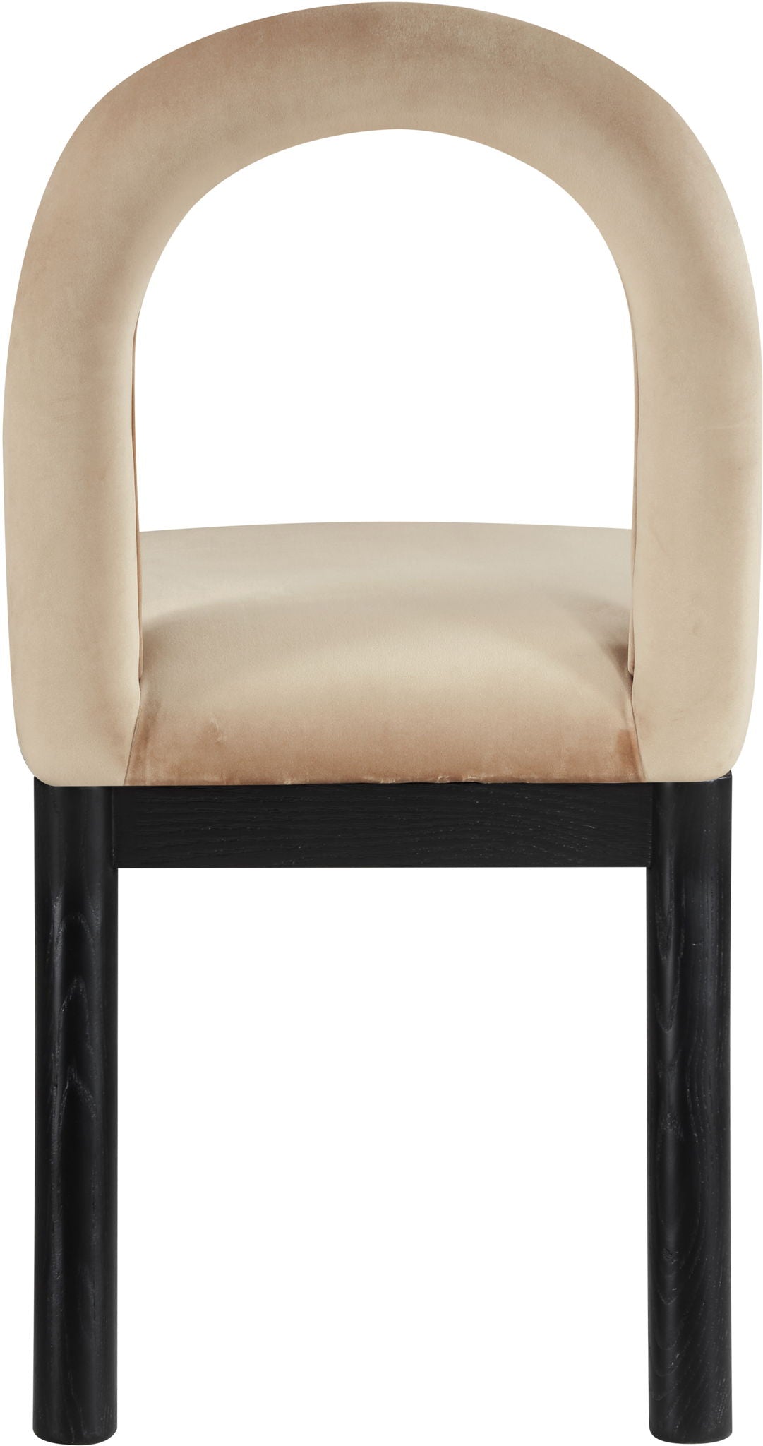 Conrad - Velvet Dining Chair With Black Legs