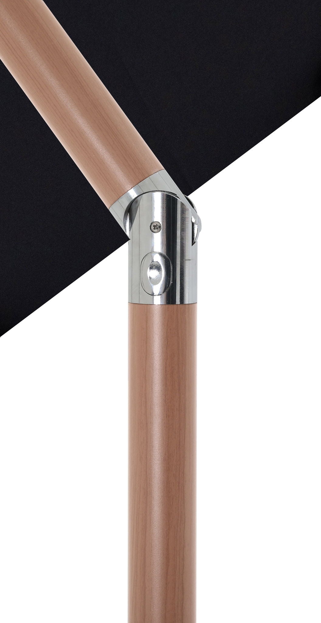 Fiji - Aluminum Patio Umbrella With Round Teak Base