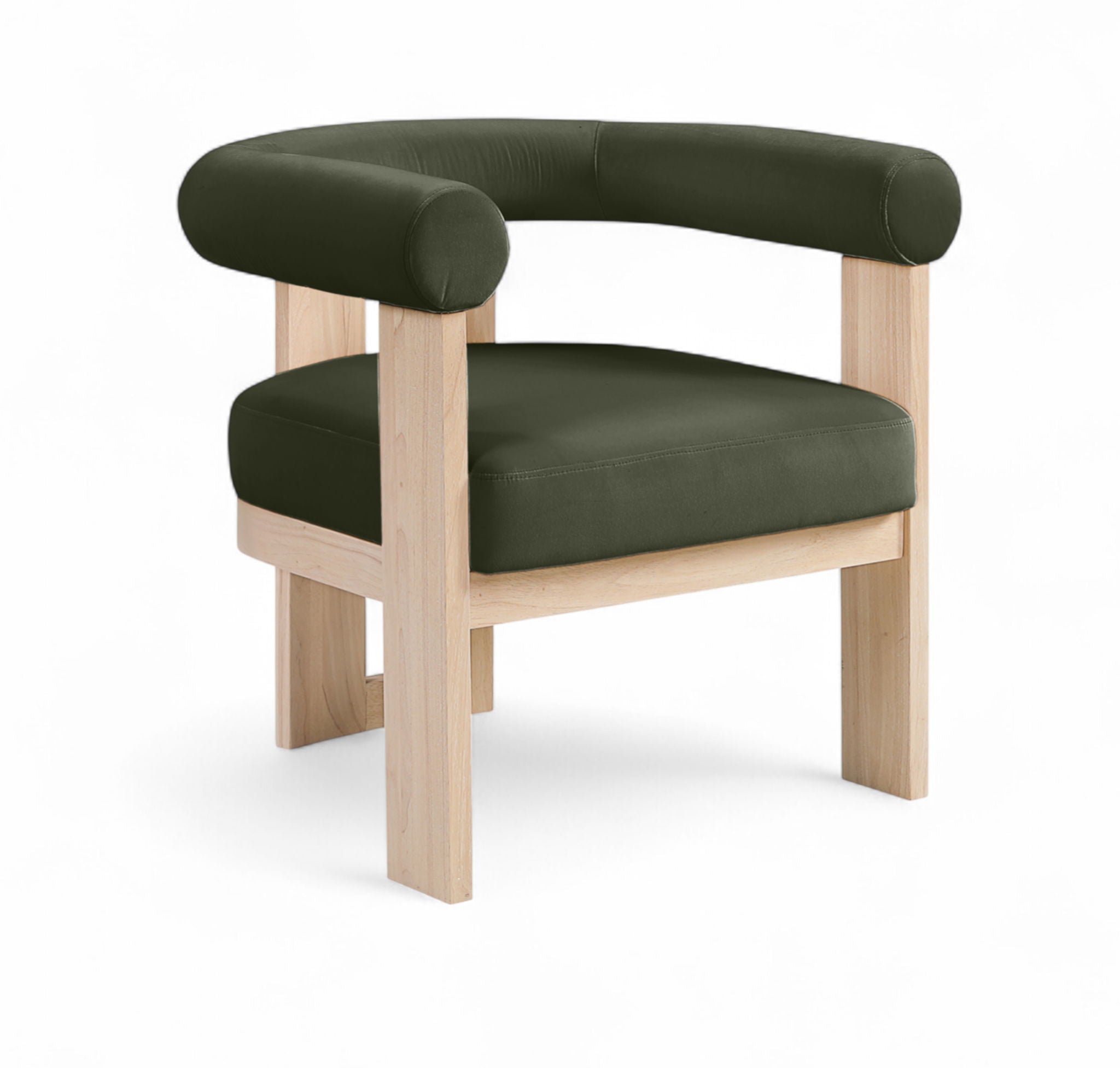 Arienzo - Performance Fabric Upholstered Accent Chair - Natural Base