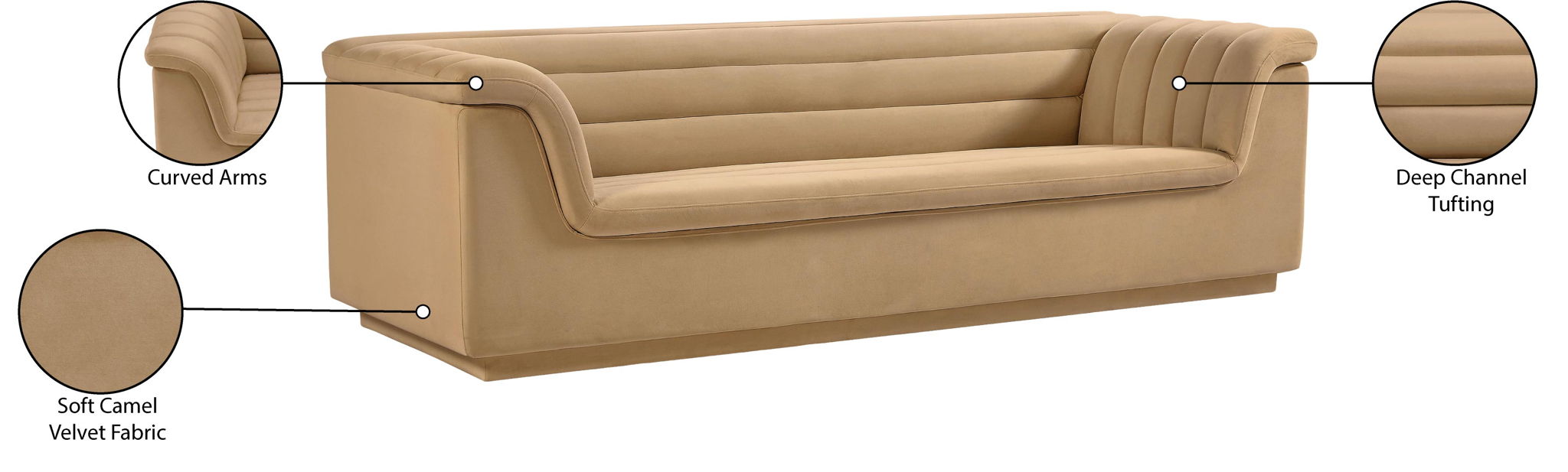 Cascade - Velvet Sofa