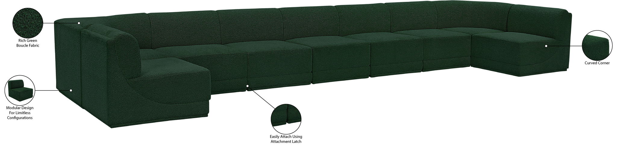 Ollie - 9 Piece Modular Sectional