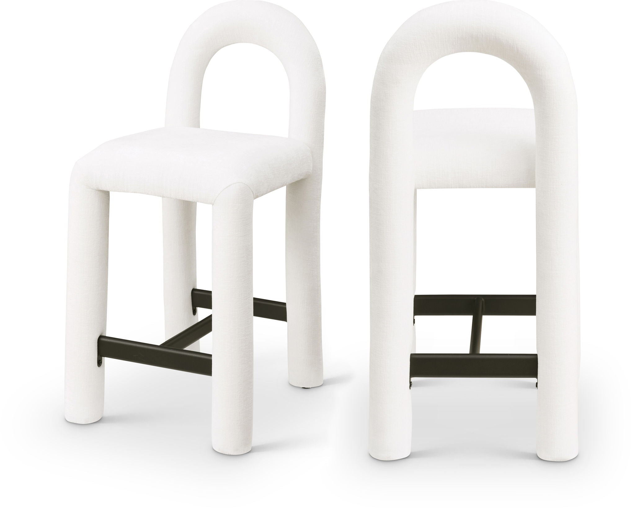 Amari - Chenille Fabric Stool
